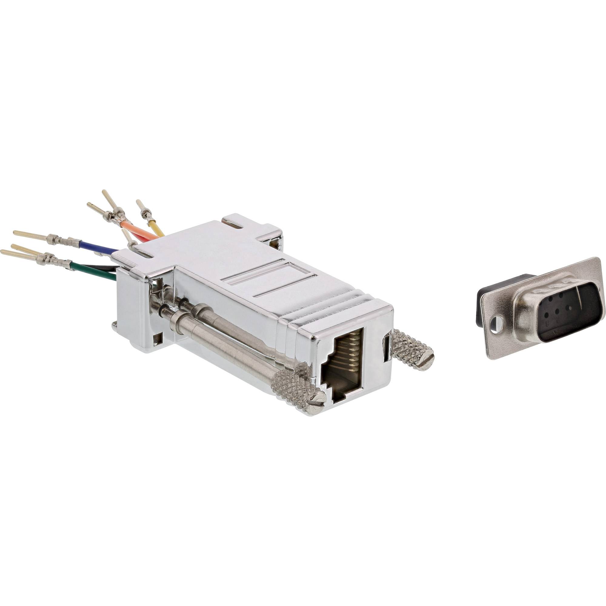 InLine® Adapter, 9pol Sub D Stecker an RJ45 Buchse, metallisiert-1