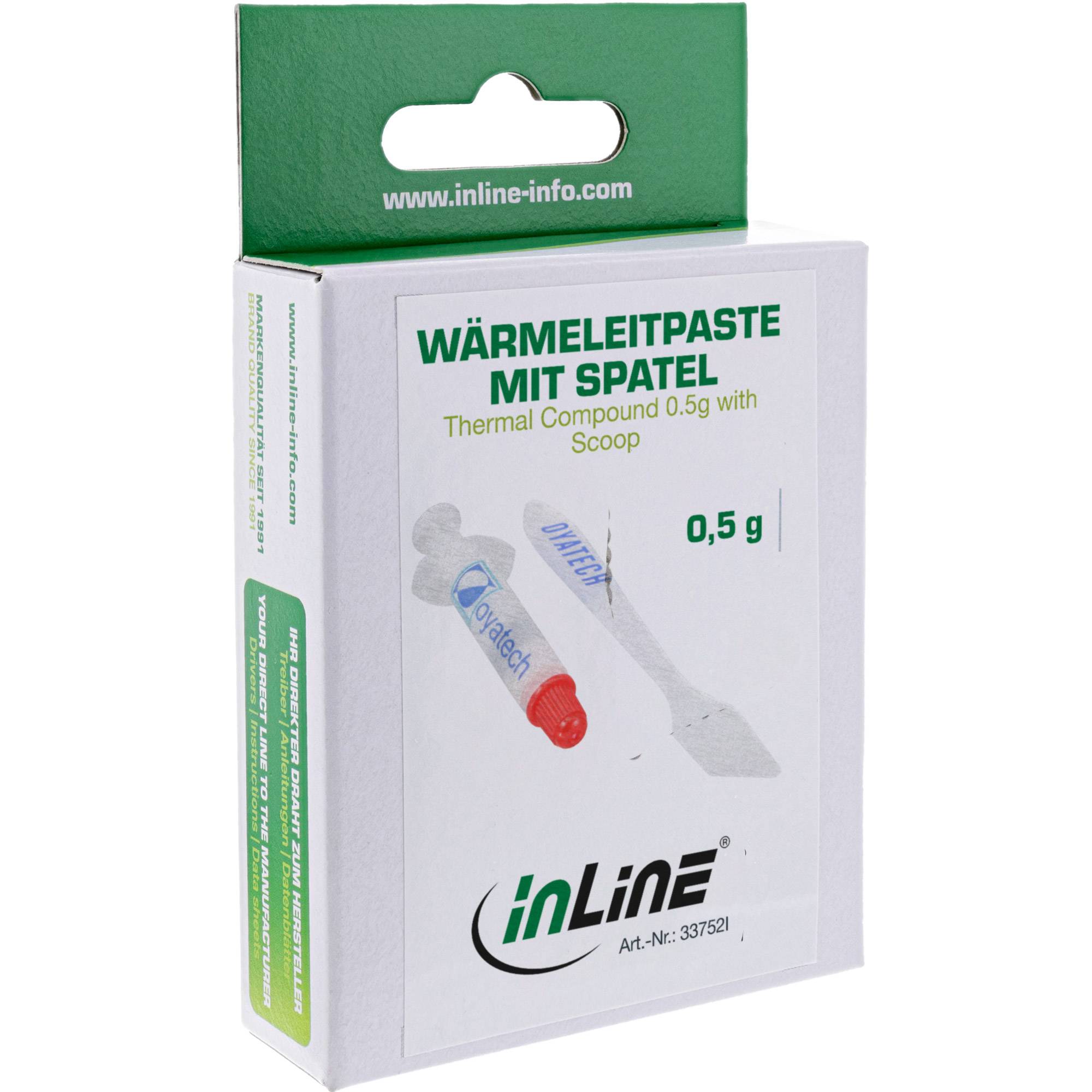 InLine® Wärmeleitpaste, 0,5g, mit Spatel-1