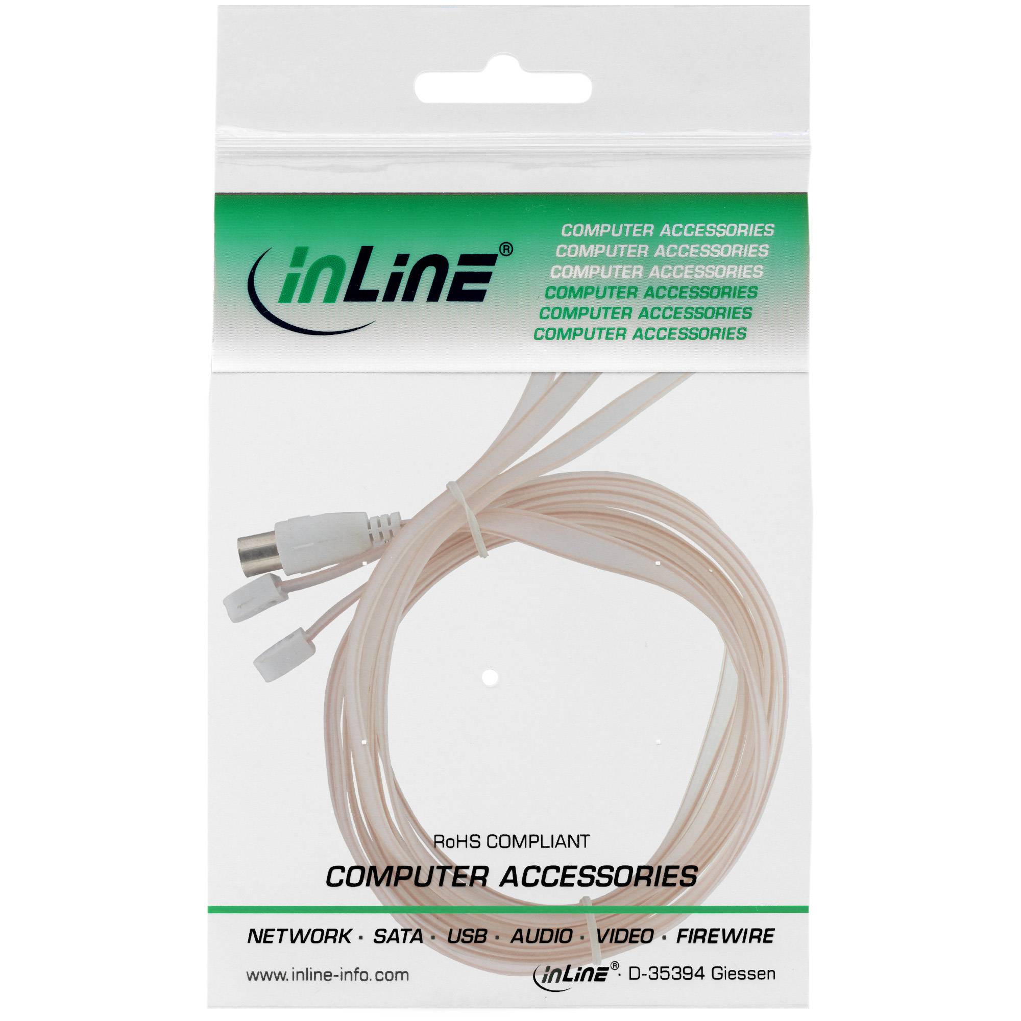 InLine® Wurfantenne, Dipol, für UKW mit IEC Kupplung 75Ohm-1