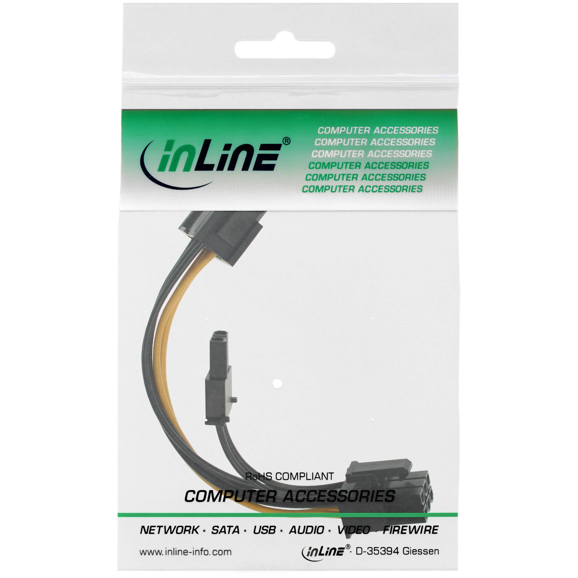 InLine® Stromadapter intern, 6pol zu 8pol für PCIe (PCI-Express) Grafikkarten-1