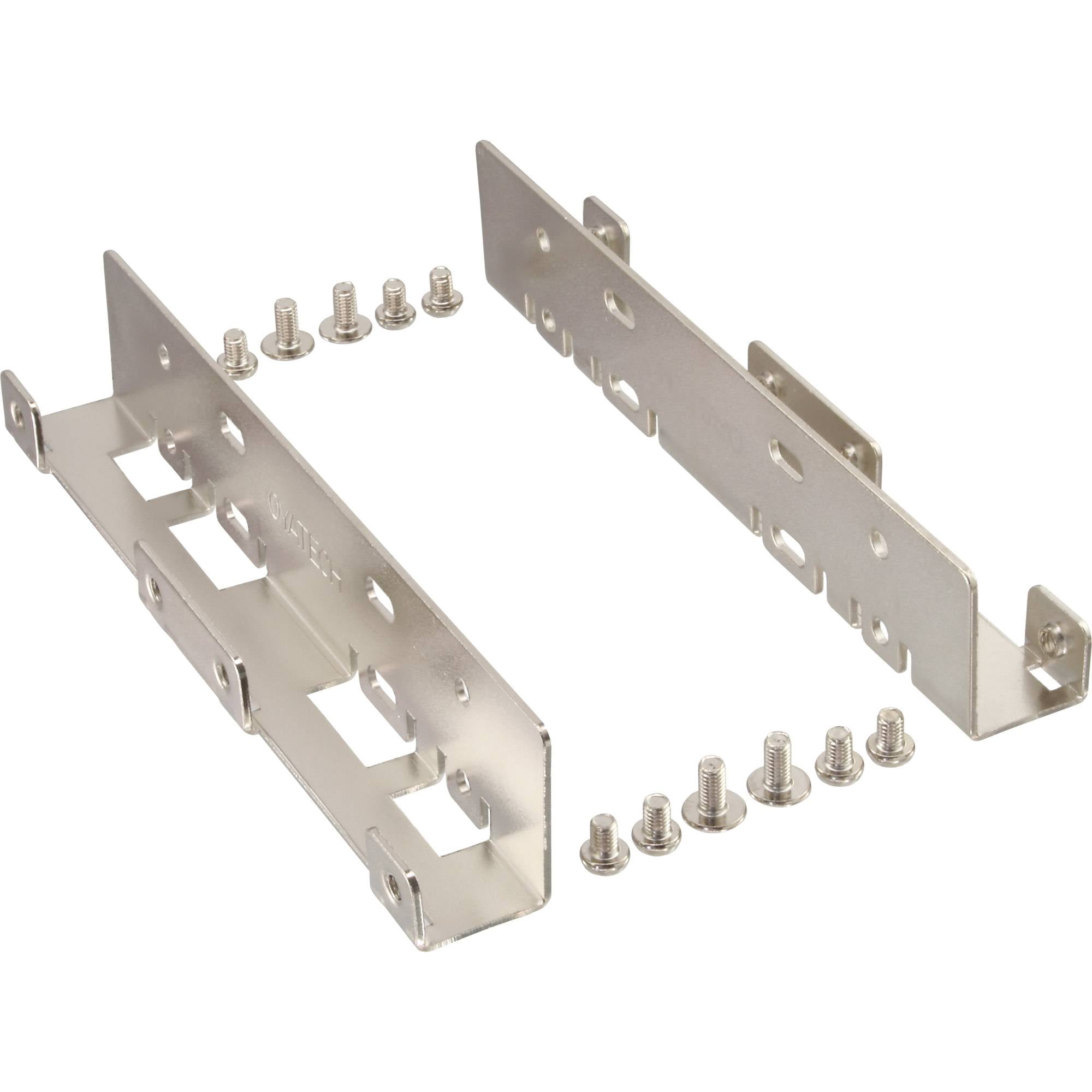 InLine® HDD/SSD Einbauschienen, 2x 6,35cm (2,5") zu 8,89cm (3,5"), silber-0