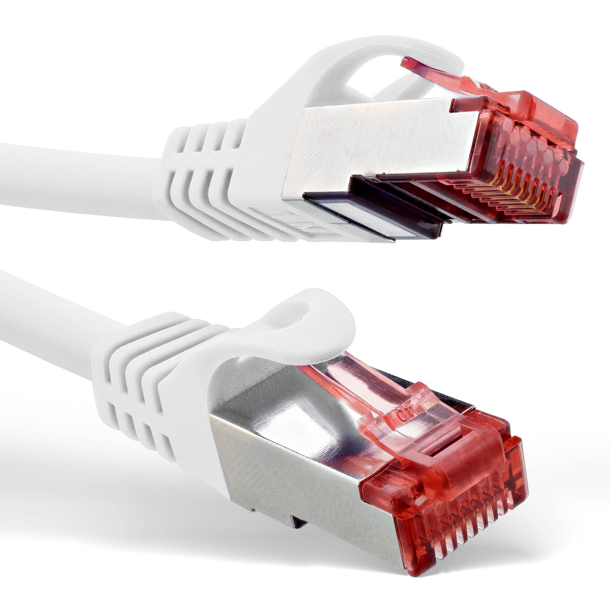 InLine® Patchkabel, S/FTP (PiMf), Cat.6, 250MHz, PVC, Kupfer, weiß, 25m-1