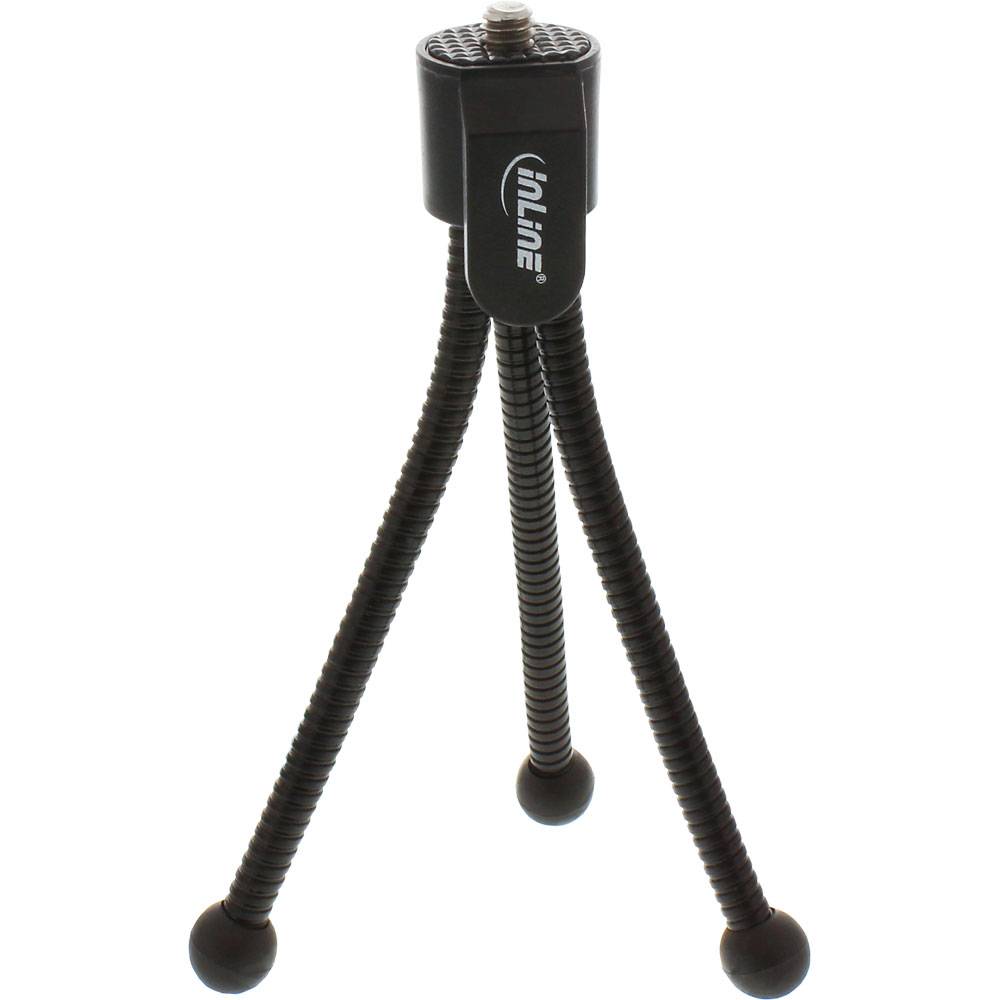 InLine® Mini-Stativ für Digitalkameras, 12,5cm Höhe, schwarz-0