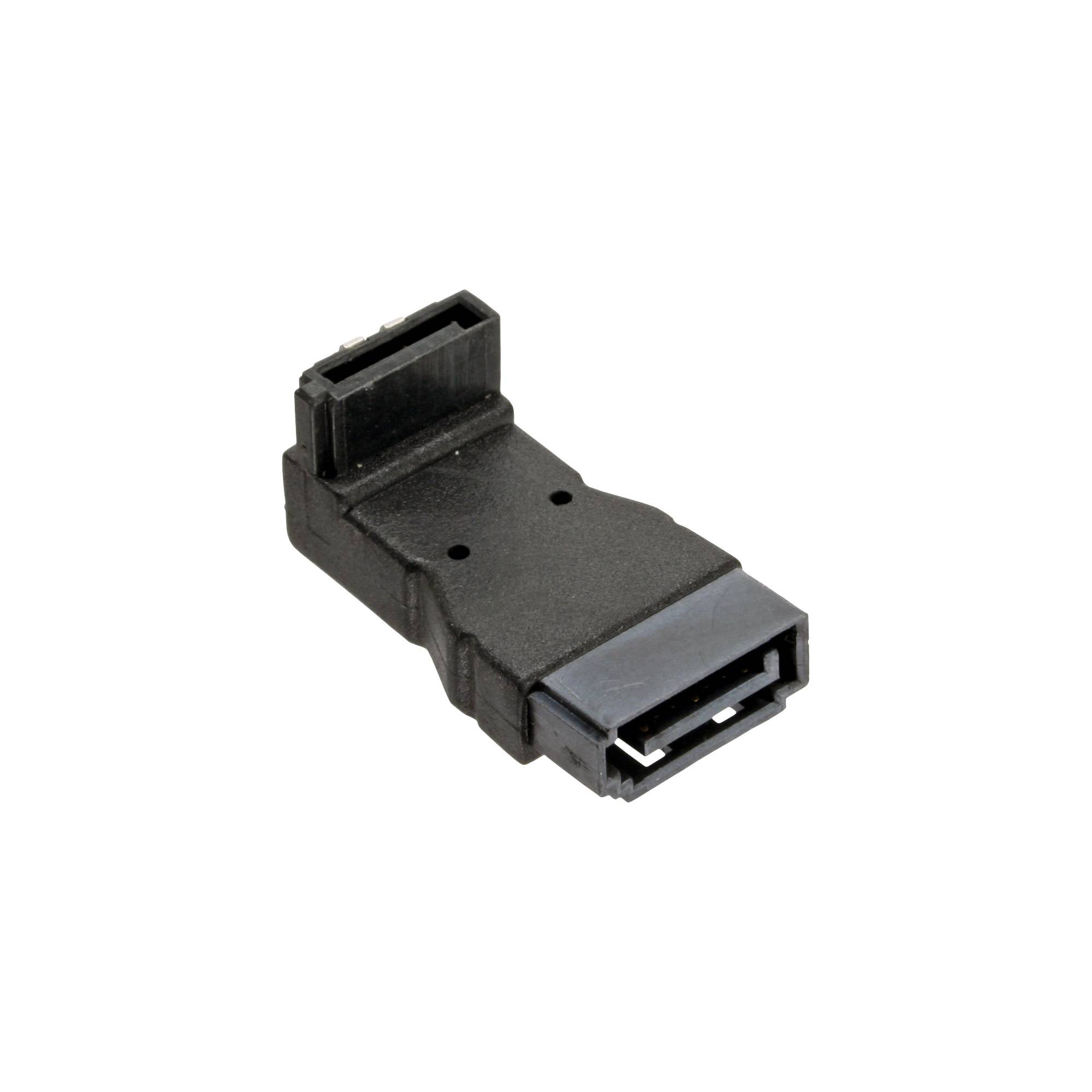 InLine® SATA Adapter Stecker / Buchse, gewinkelt nach unten-1
