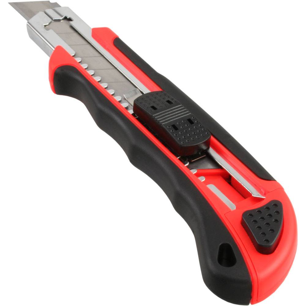 InLine® Allzweck Cuttermesser, 18 mm Abbrechklinge, Sicherheitsverriegelung-0