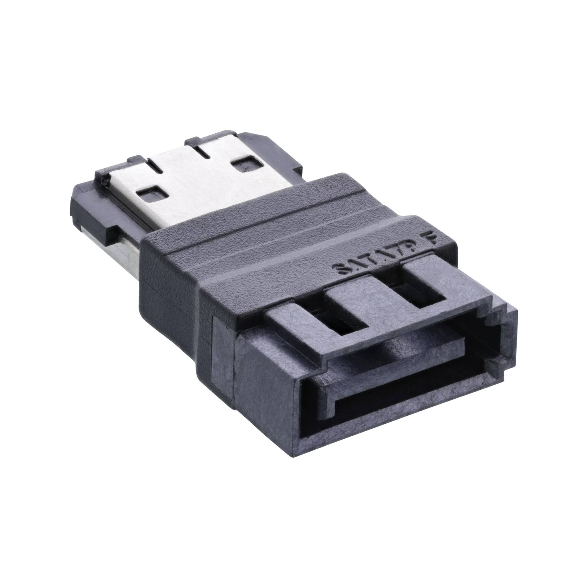 InLine® eSATA auf SATA Adapter, eSATA Stecker an SATA Buchse-1