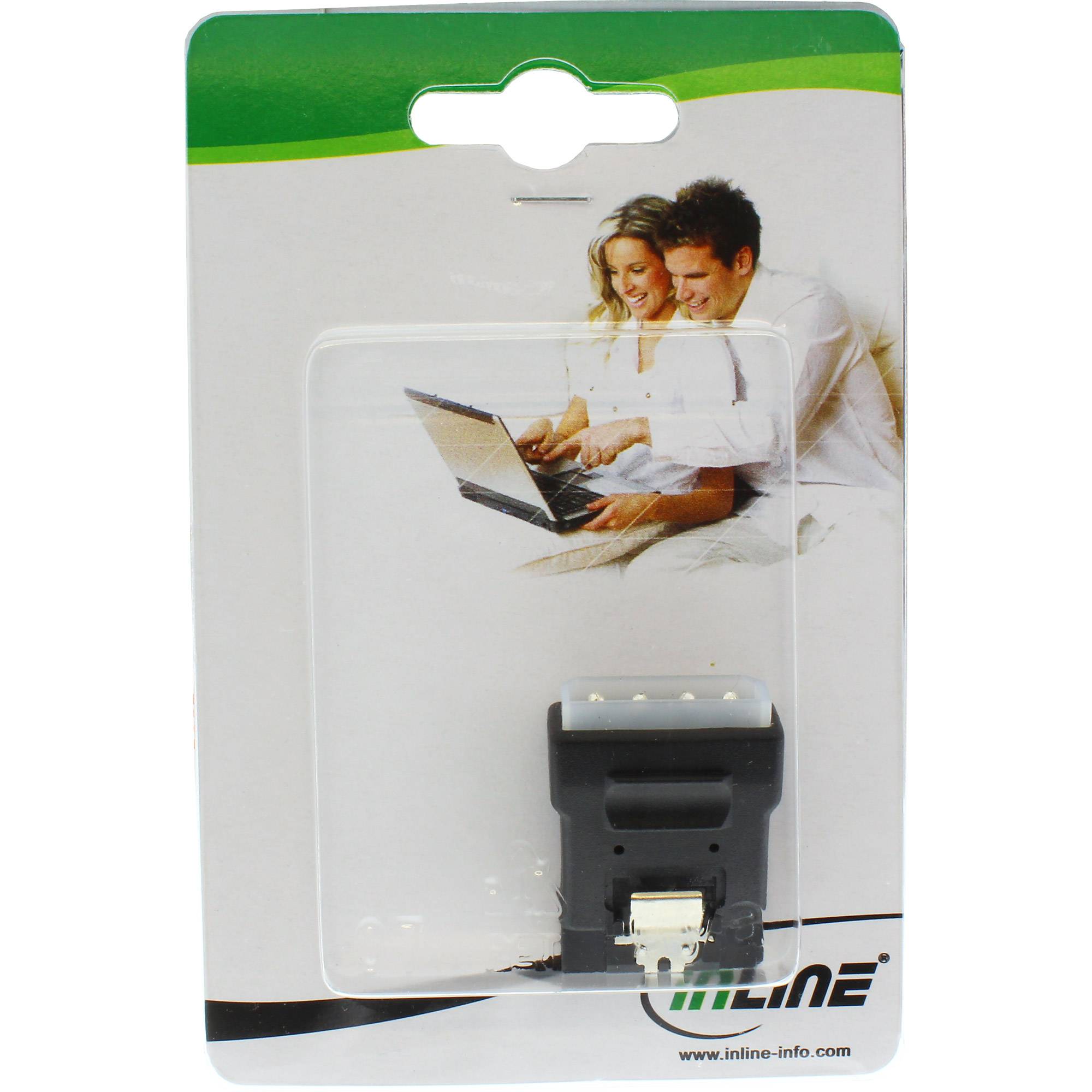 InLine® eSATA auf SATA Adapter, eSATA Stecker an SATA Buchse-3