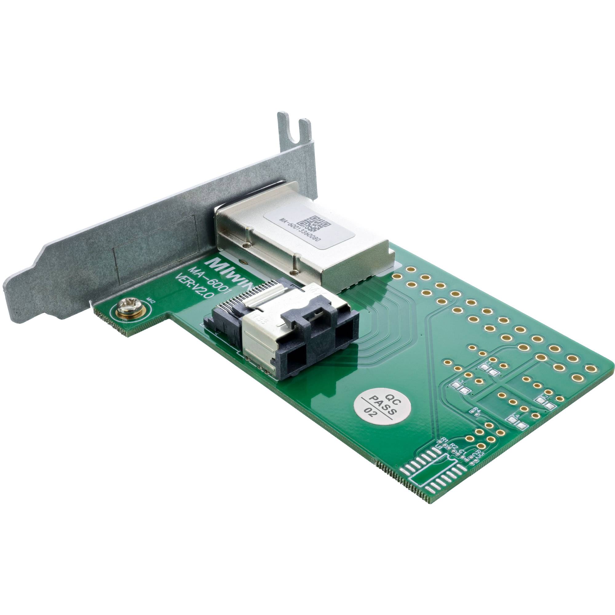 InLine® SAS low profile Slotblech, ext. SFF-8088 auf int. SFF-8087-1