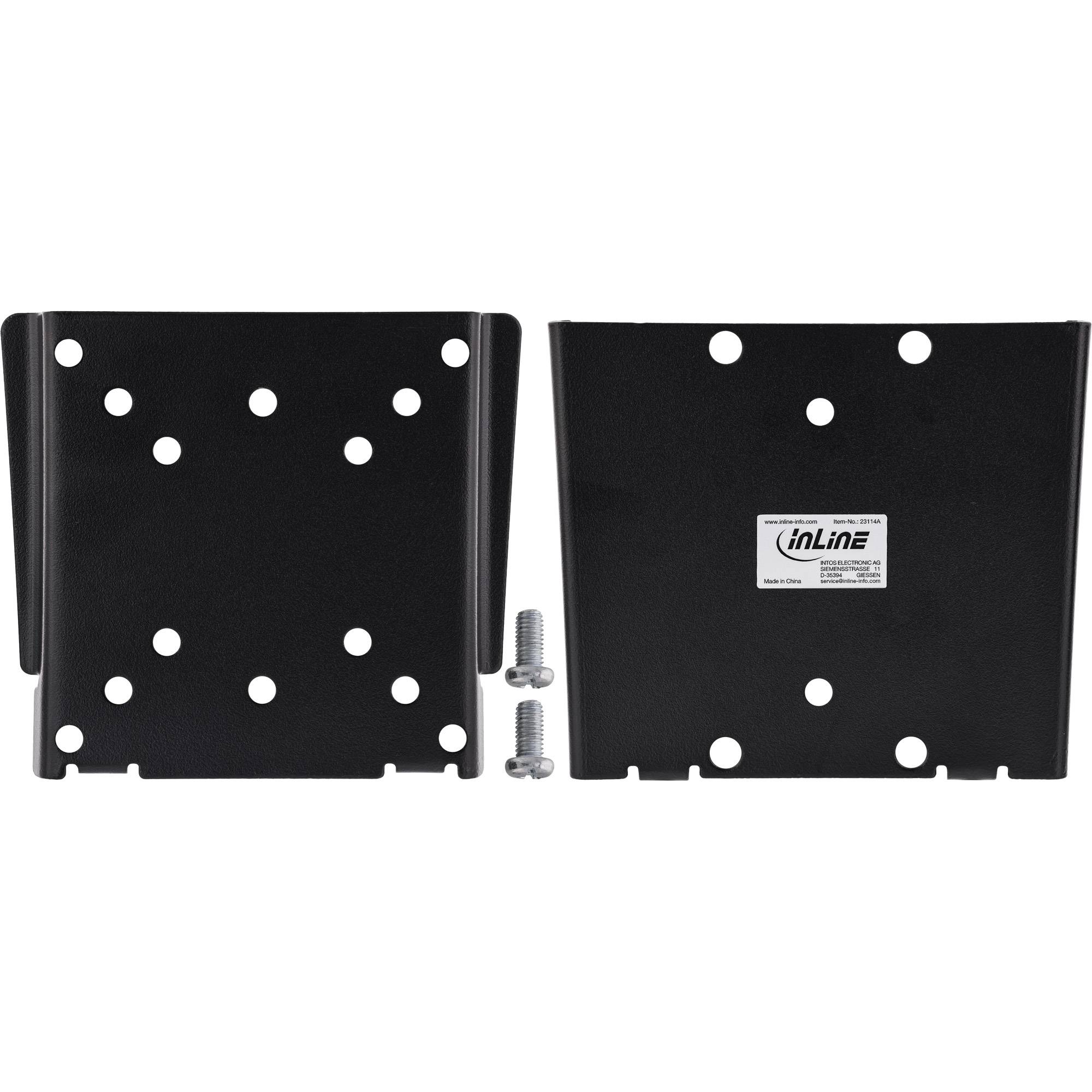 InLine® Wandhalterung für Displays, VESA 50x50-100x100, 13-27 Zoll, schwarz-2