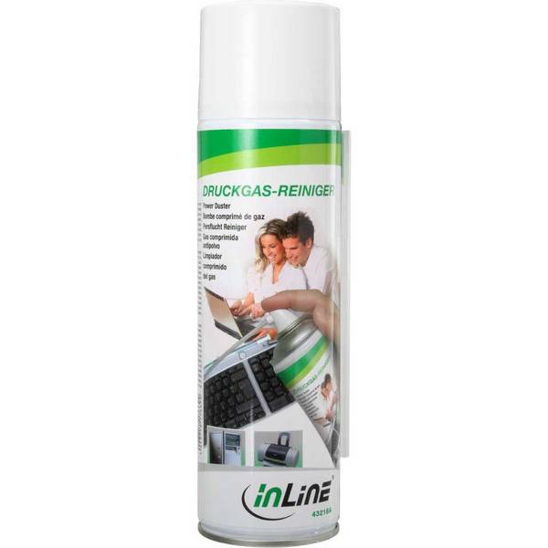 INLINE - Power Duster - ""extra starker"" Druckgas-Reiniger Spraydose 400ml