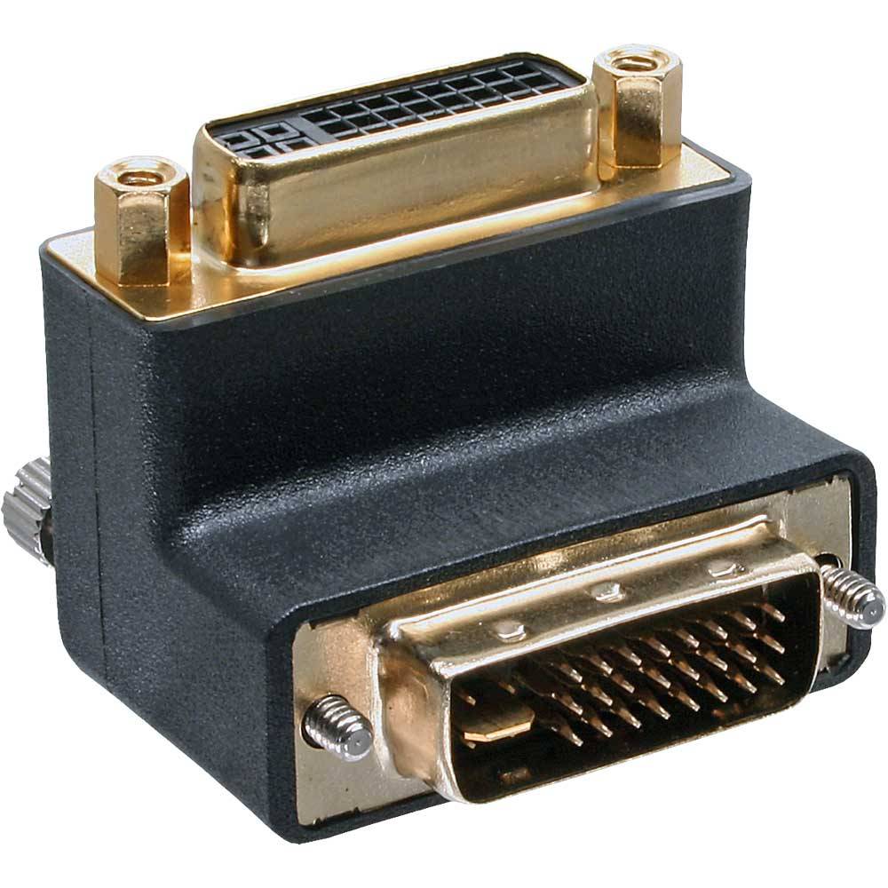 InLine® DVI-I Adapter, 90° gewinkelt, digital+analog 24+5 Stecker / Buchse-0