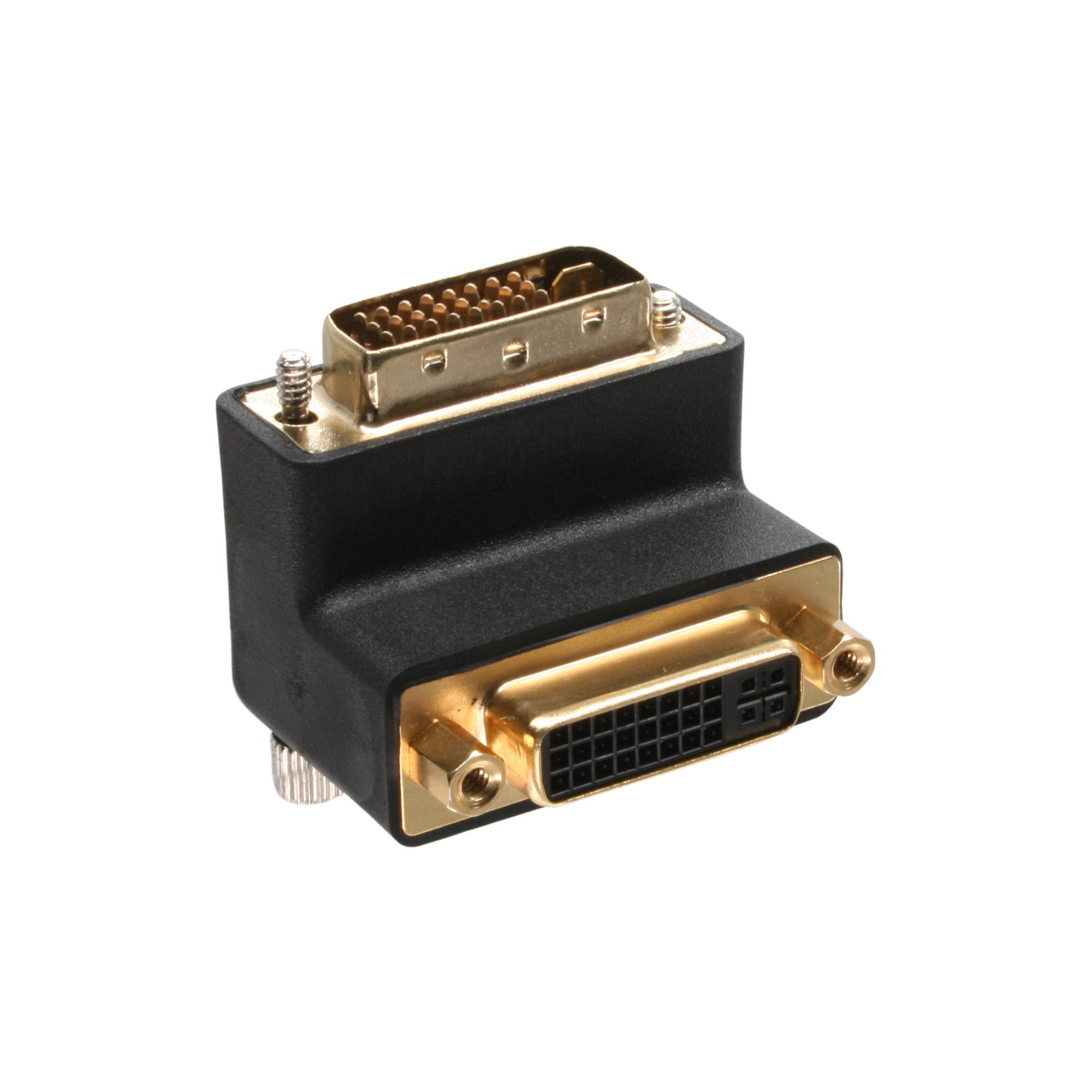 InLine® DVI-I Adapter, 90° gewinkelt, digital+analog 24+5 Stecker / Buchse-1