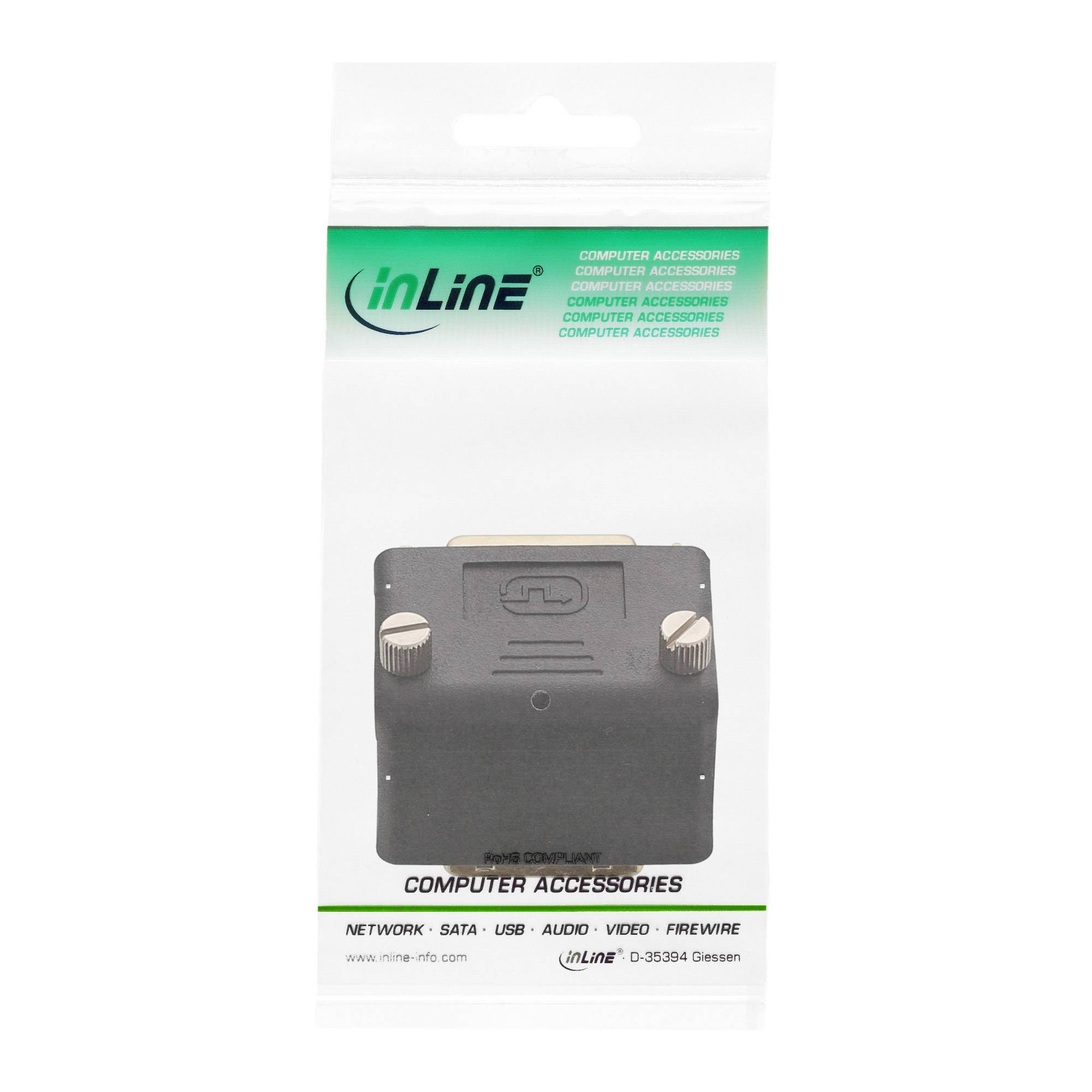 InLine® DVI-I Adapter, 90° gewinkelt, digital+analog 24+5 Stecker / Buchse-2