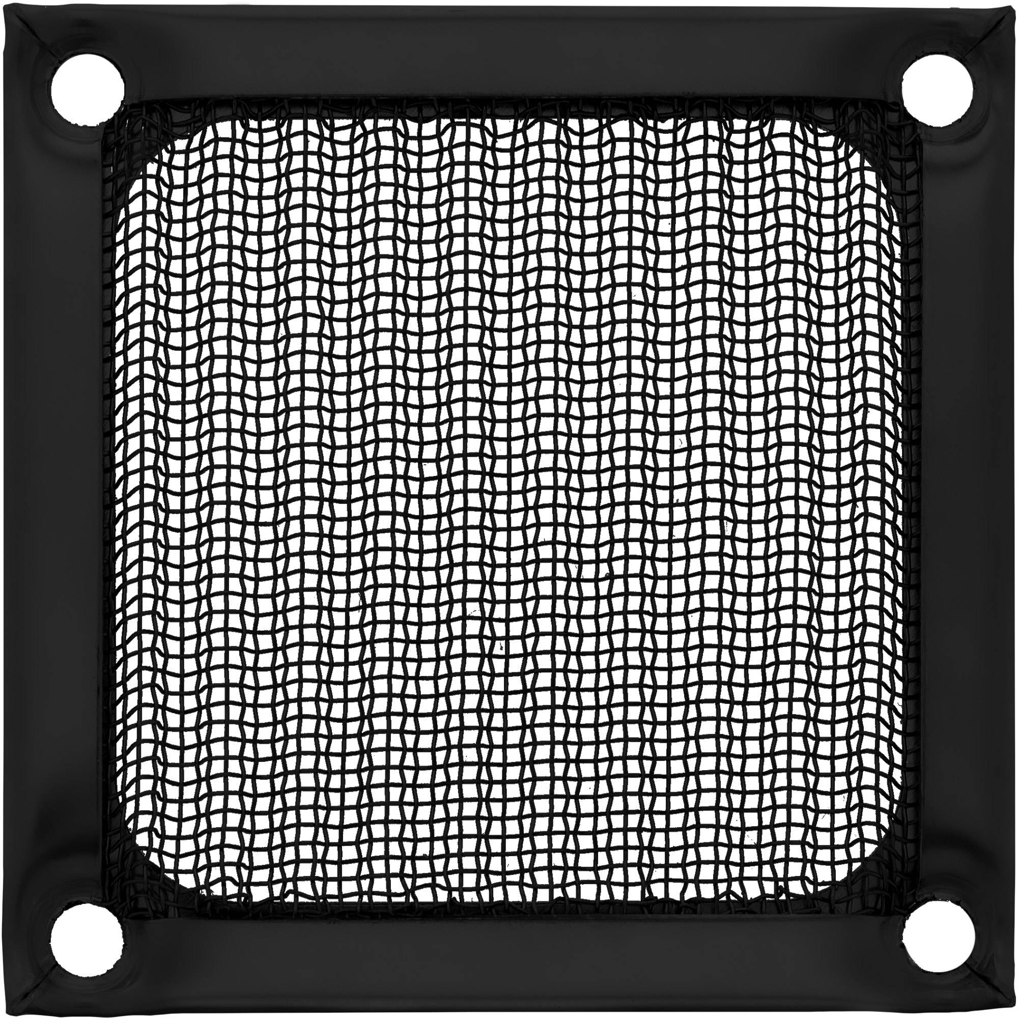 InLine® Lüftergitter, Aluminium Filter, 60x60mm, schwarz-1