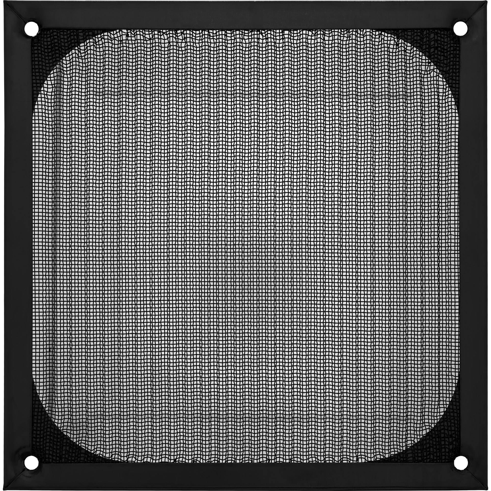 InLine® Lüftergitter, Aluminium Filter, 140x140mm, schwarz-1