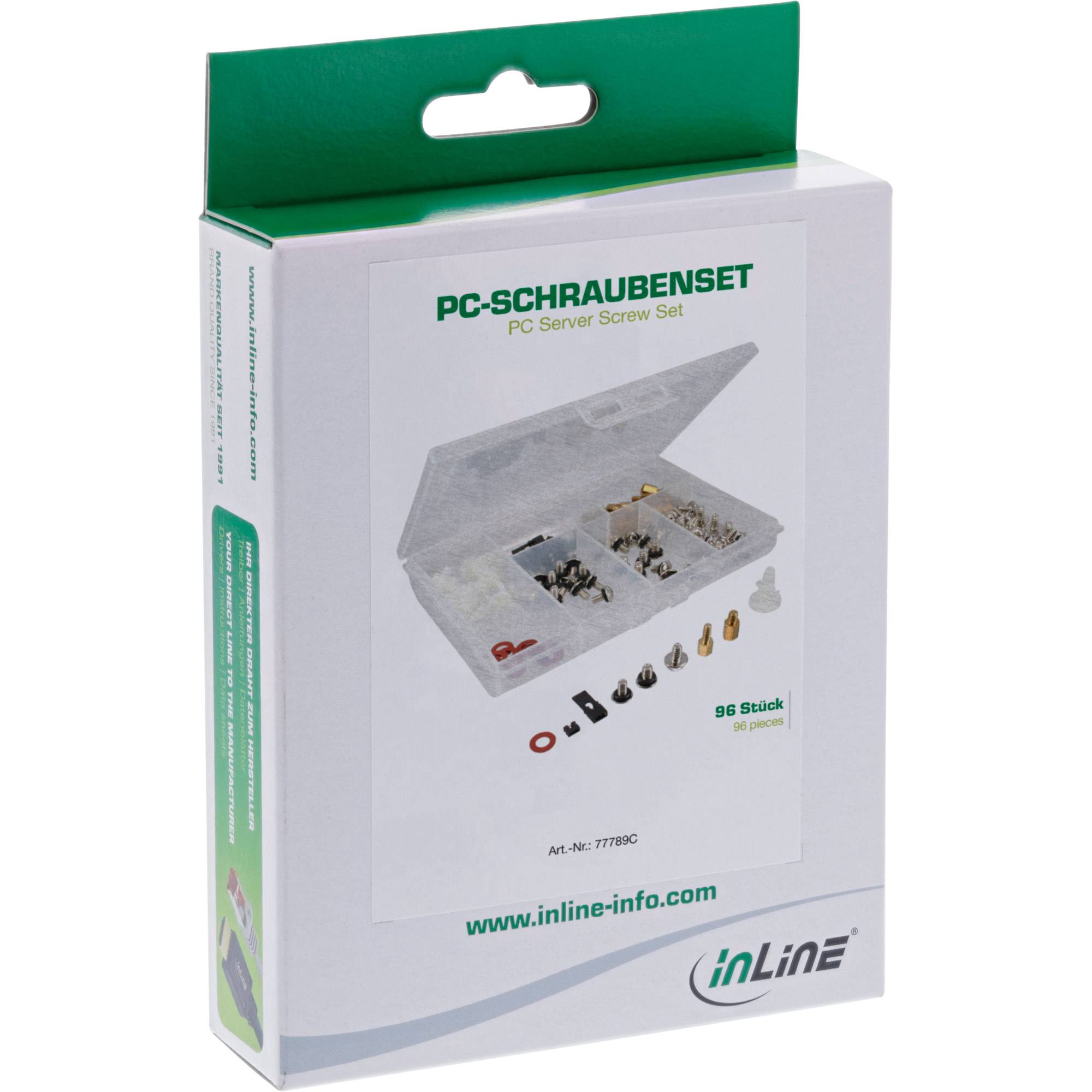 InLine® PC-Schraubenset, 96-teilig, für PC-Montage-1