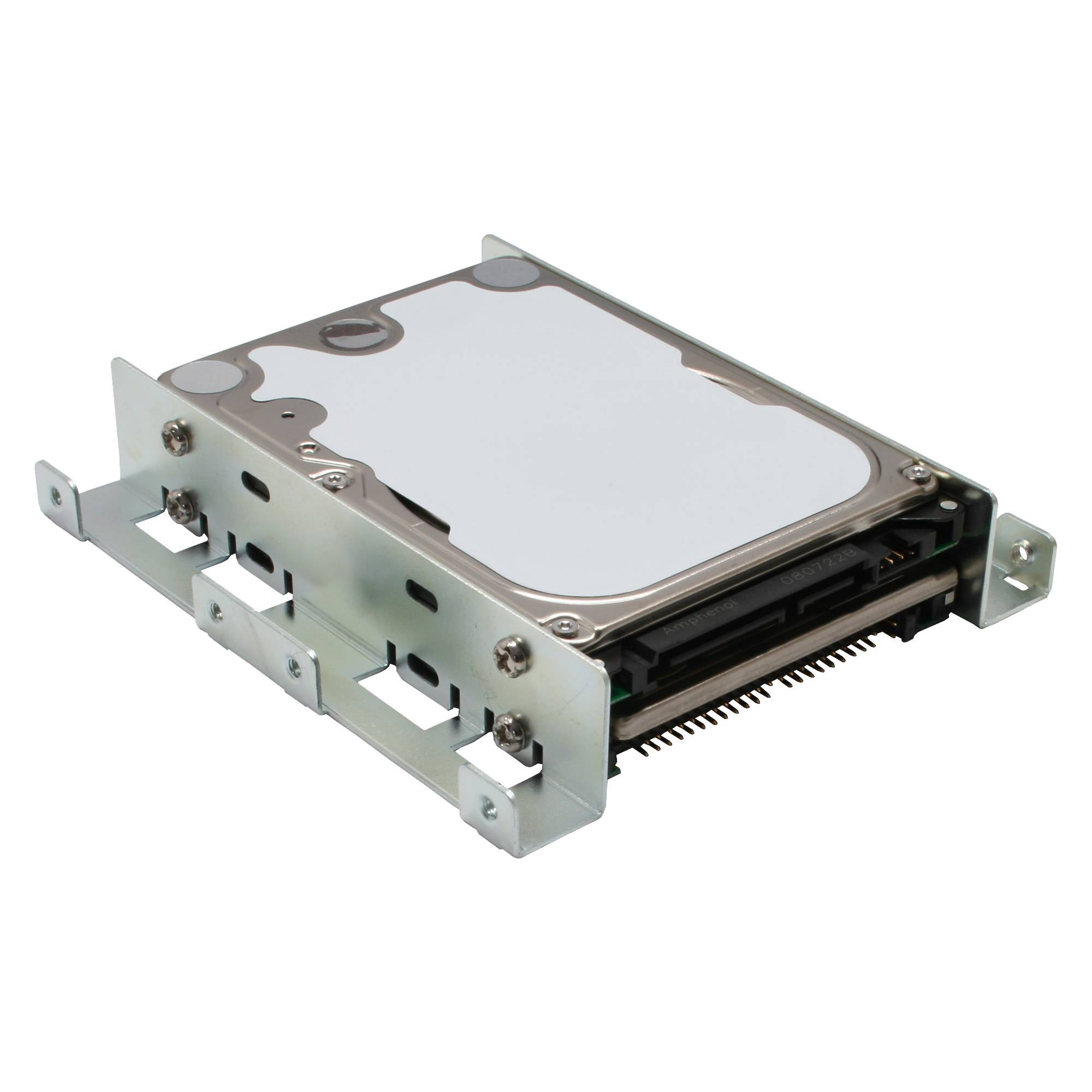 InLine® HDD/SSD Einbauschienen, 2x 6,35cm (2,5") zu 8,89cm (3,5"), silber-1