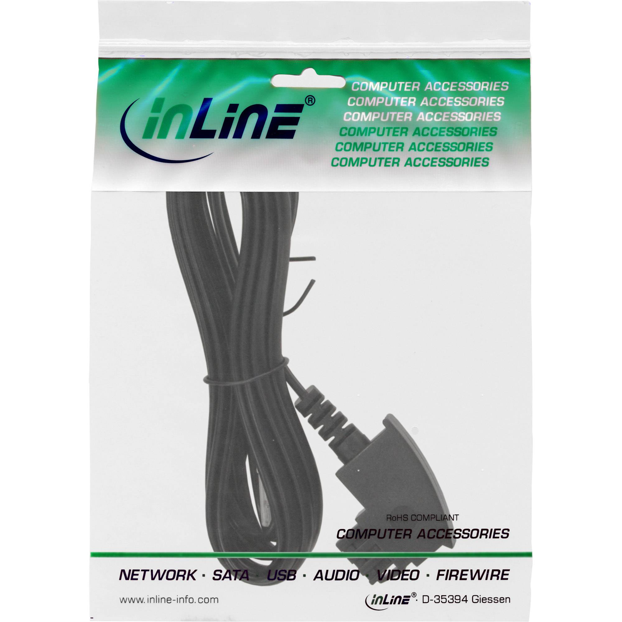 InLine® TAE-F Kabel, für DSL-Router, TAE-F Stecker an RJ45 8P2C, 10m-1