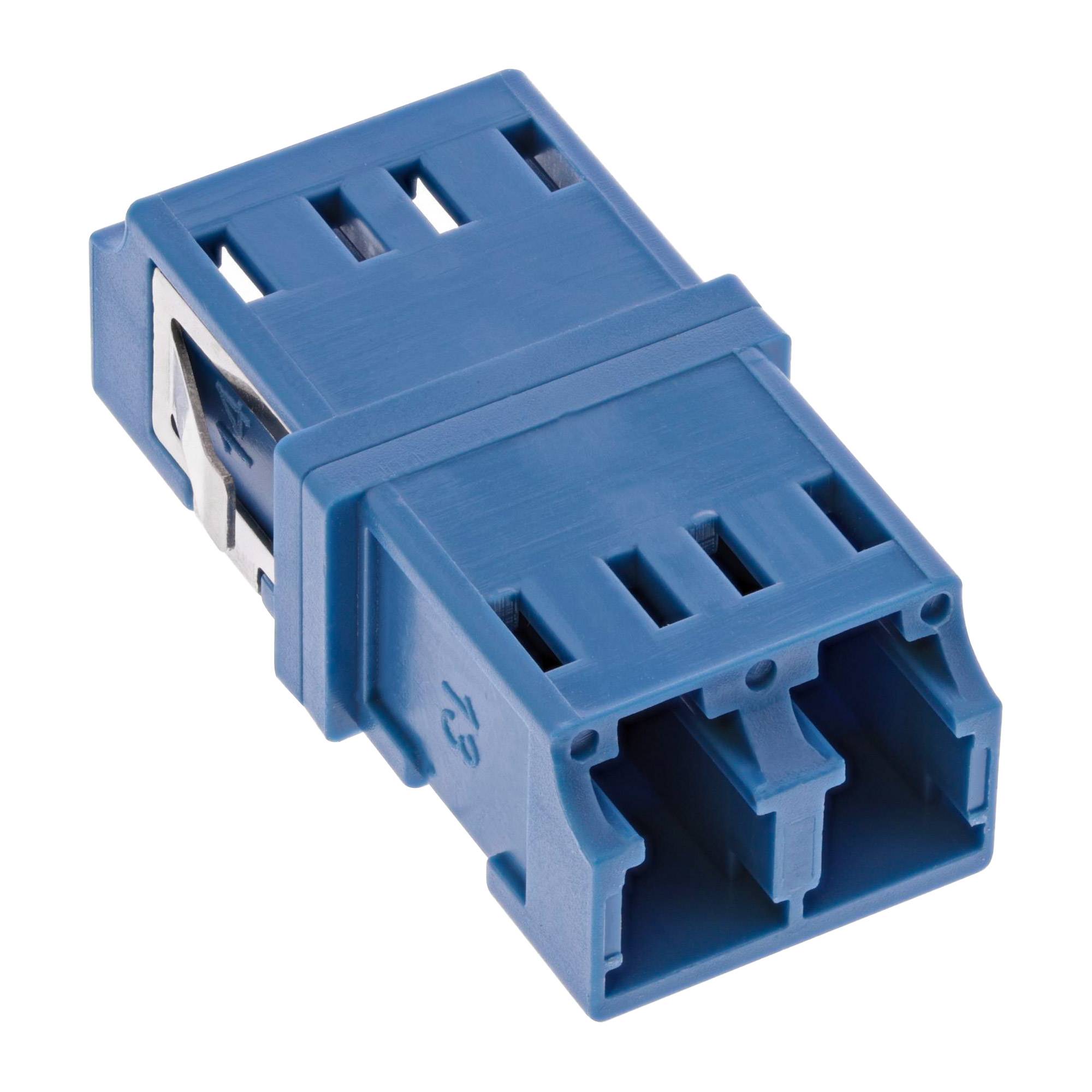 InLine® LWL Kupplung, Duplex LC/LC, singlemode, blau, Keramik-Hülse-1