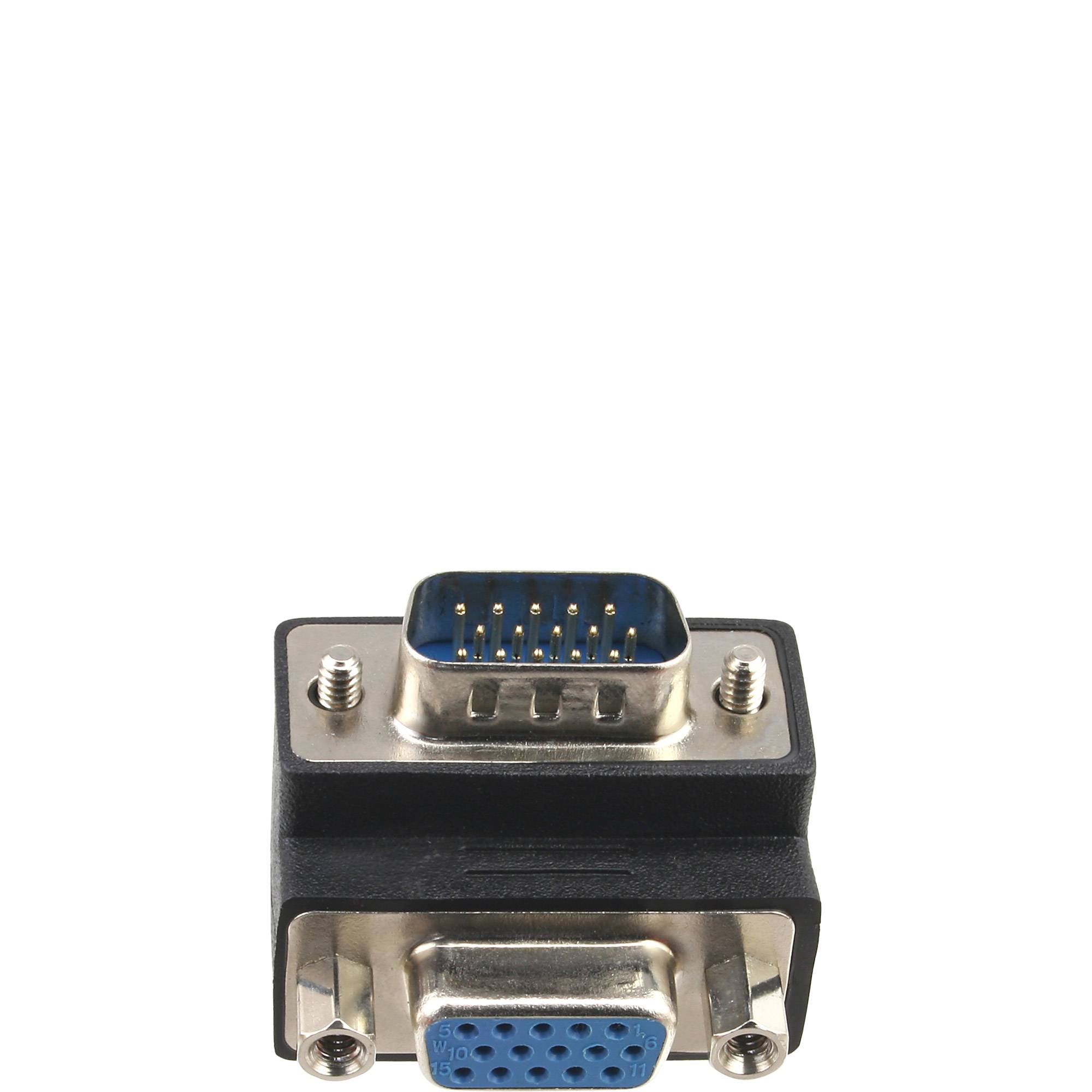 InLine® VGA Adapter 90° Winkel 15pol Stecker/Buchse-3