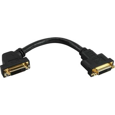 InLine® DVI-I Adapterkabel, 24+5 Buchse/Buchse, zum Einbau, vergoldete Kontakte-0