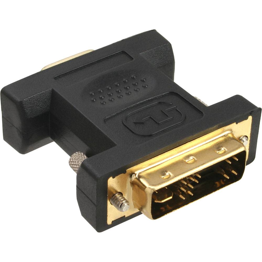 InLine® DVI-A Adapter, Analog 12+5 Stecker auf 15pol HD Buchse (VGA), vergoldet-0