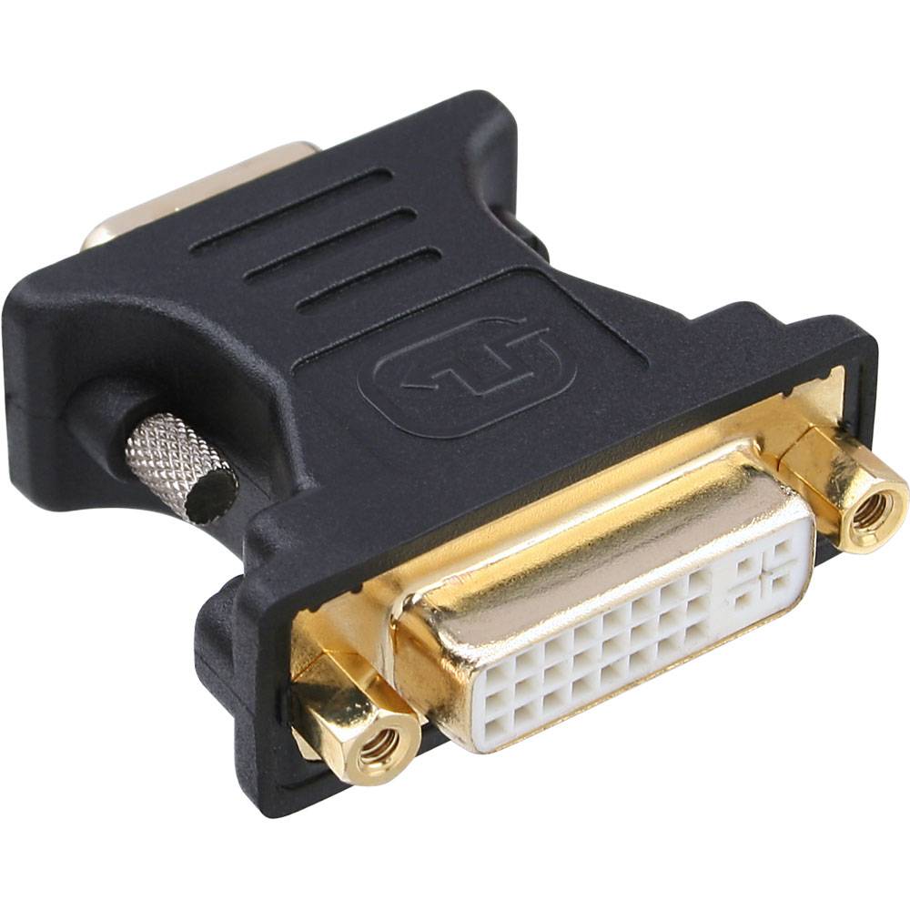 InLine® DVI-A Adapter, Analog 24+5 Buchse auf 15pol HD Stecker (VGA), vergoldet-0
