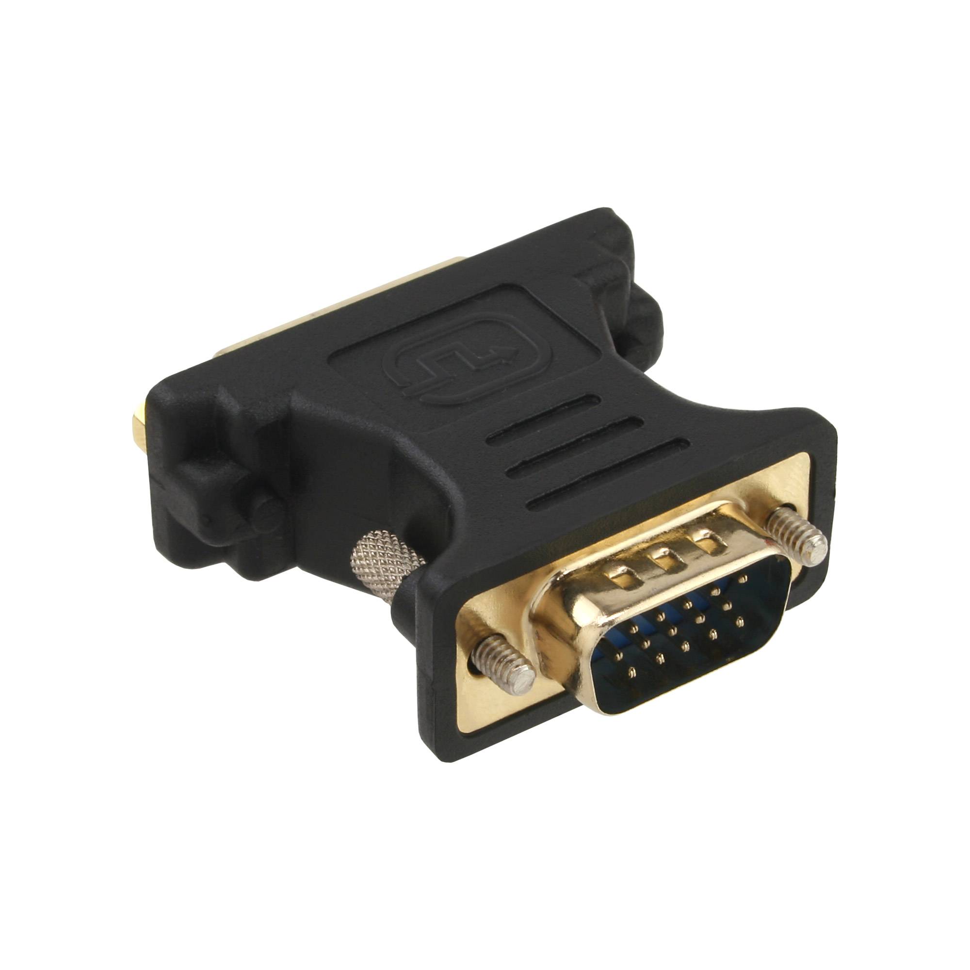 InLine® DVI-A Adapter, Analog 24+5 Buchse auf 15pol HD Stecker (VGA), vergoldet-1