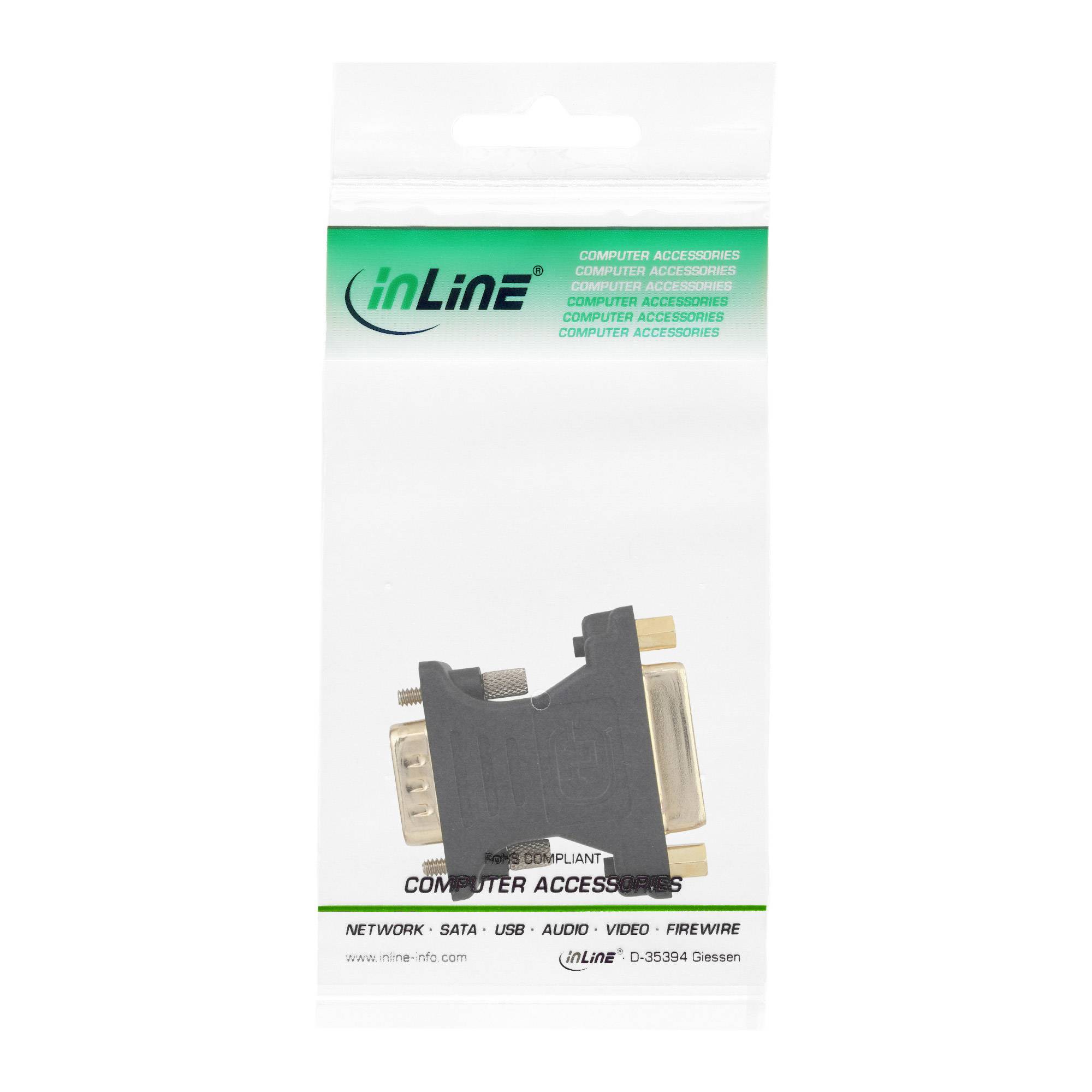 InLine® DVI-A Adapter, Analog 24+5 Buchse auf 15pol HD Stecker (VGA), vergoldet-2