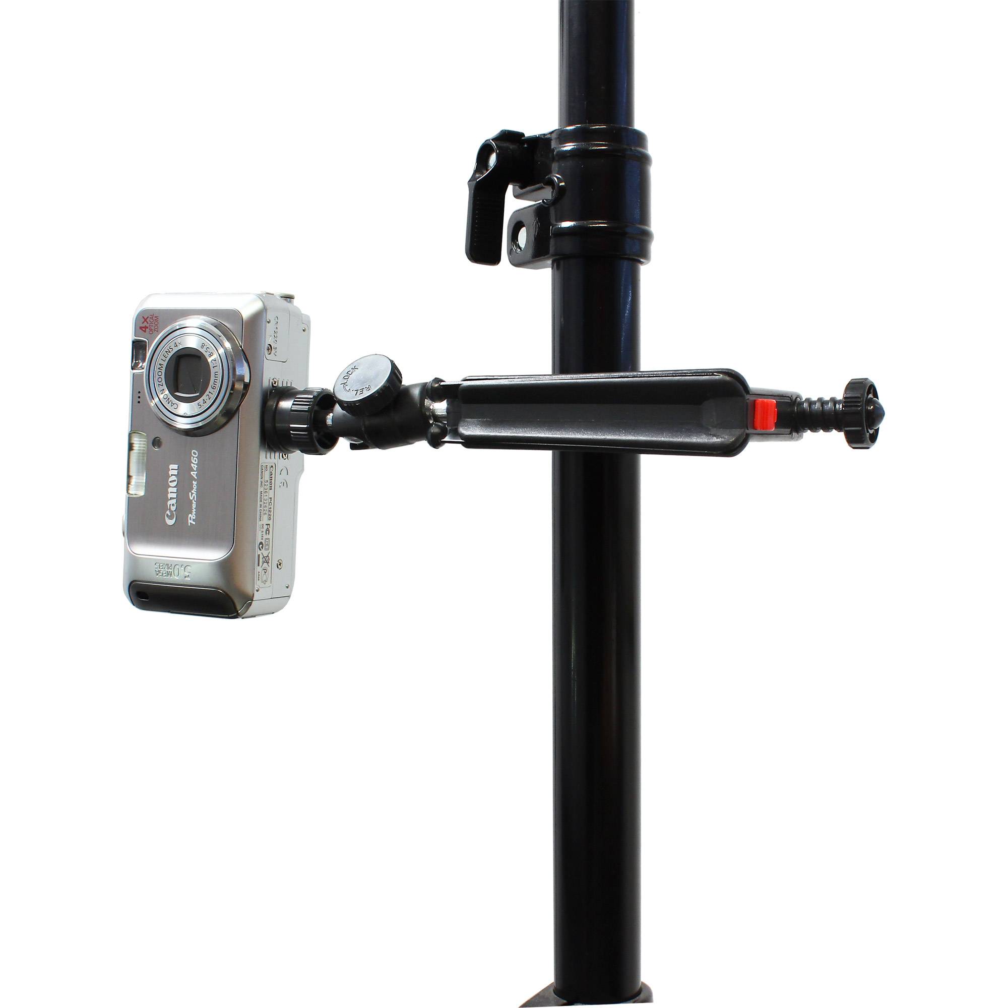 InLine® Tisch-Stativ 19cm mit Schraubzwinge, schwarz mit Kugelkopf-2