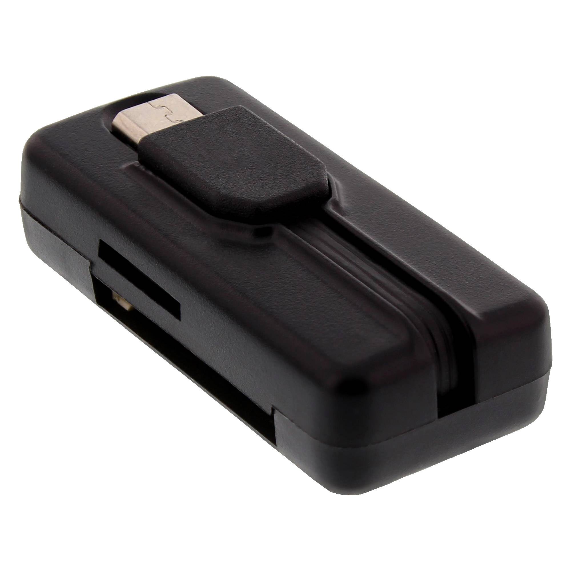 InLine® OTG Card Reader Dual Flex, für SD+microSD, mit USB Buchse+2 Kartenslots-1