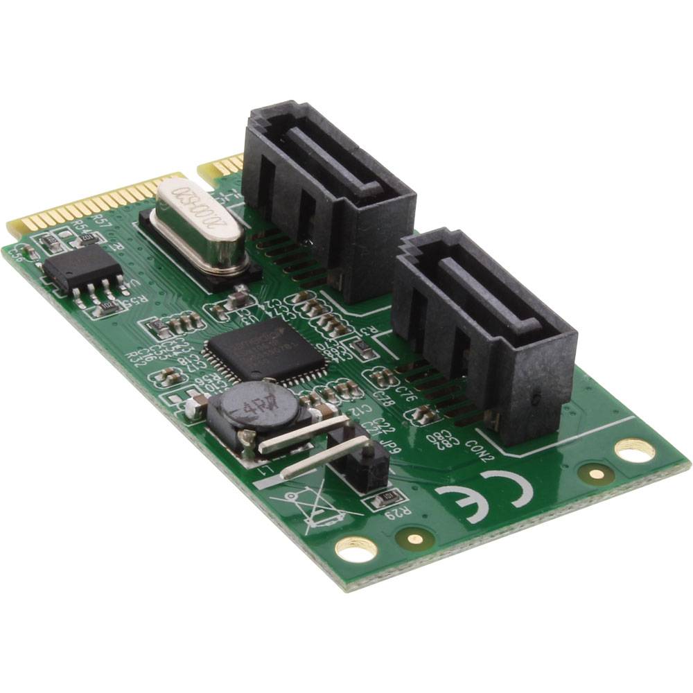 InLine® Mini-PCIe 2.0 Karte, 2x SATA 6Gb/s, RAID 0,1,SPAN-1