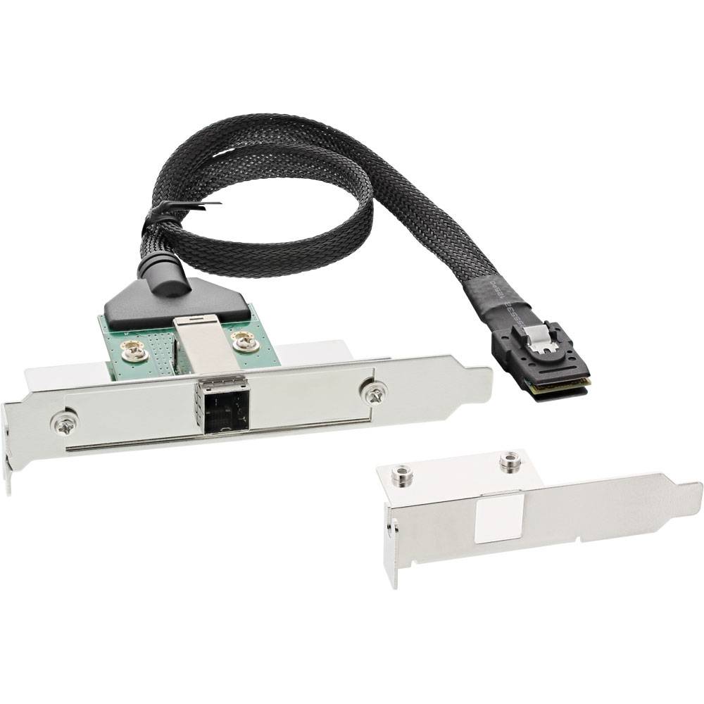 InLine® SAS HD Slotbl. PCI+50p Cent., m. Kab., ext. SFF-8644/int. SFF-8087, 0,5m-0