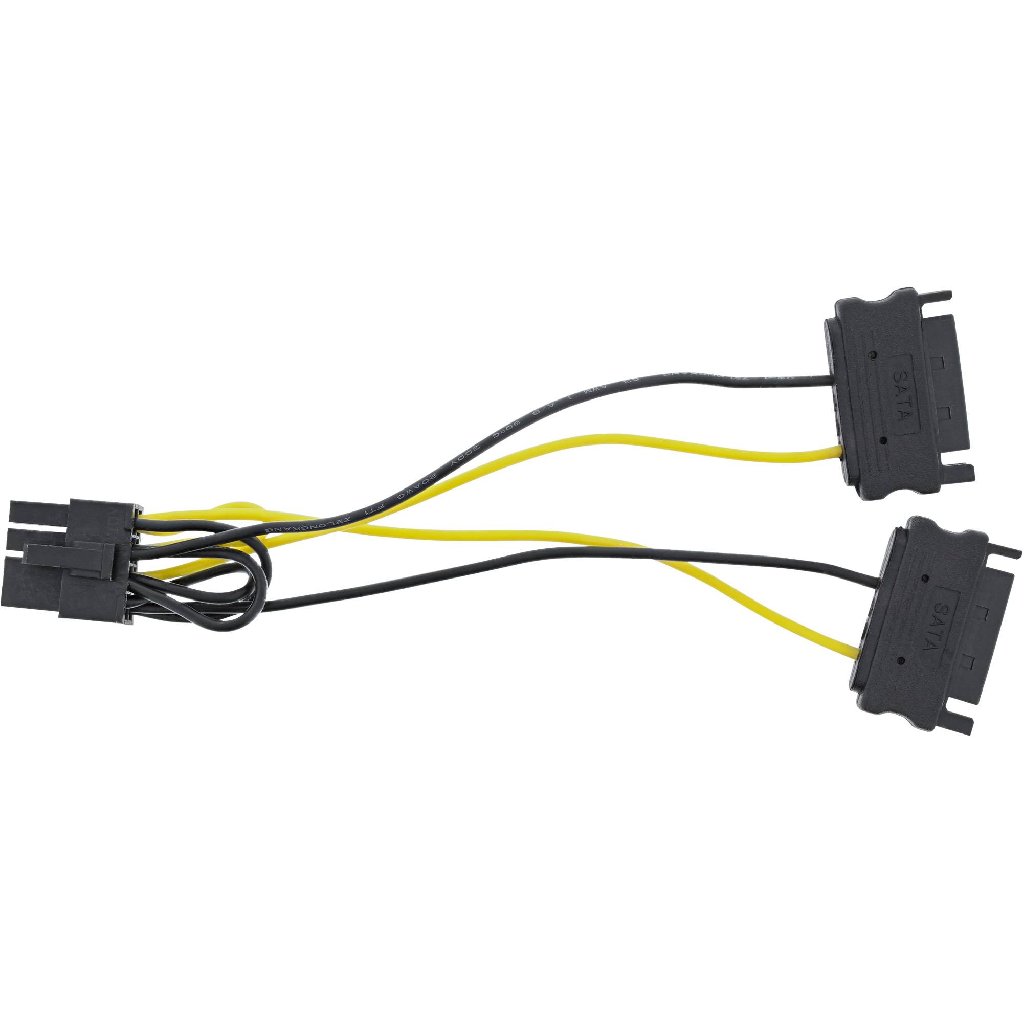 InLine® Stromadapter intern, 2x SATA zu 8pol für PCIe (PCI-Express) Grafikkarten-1