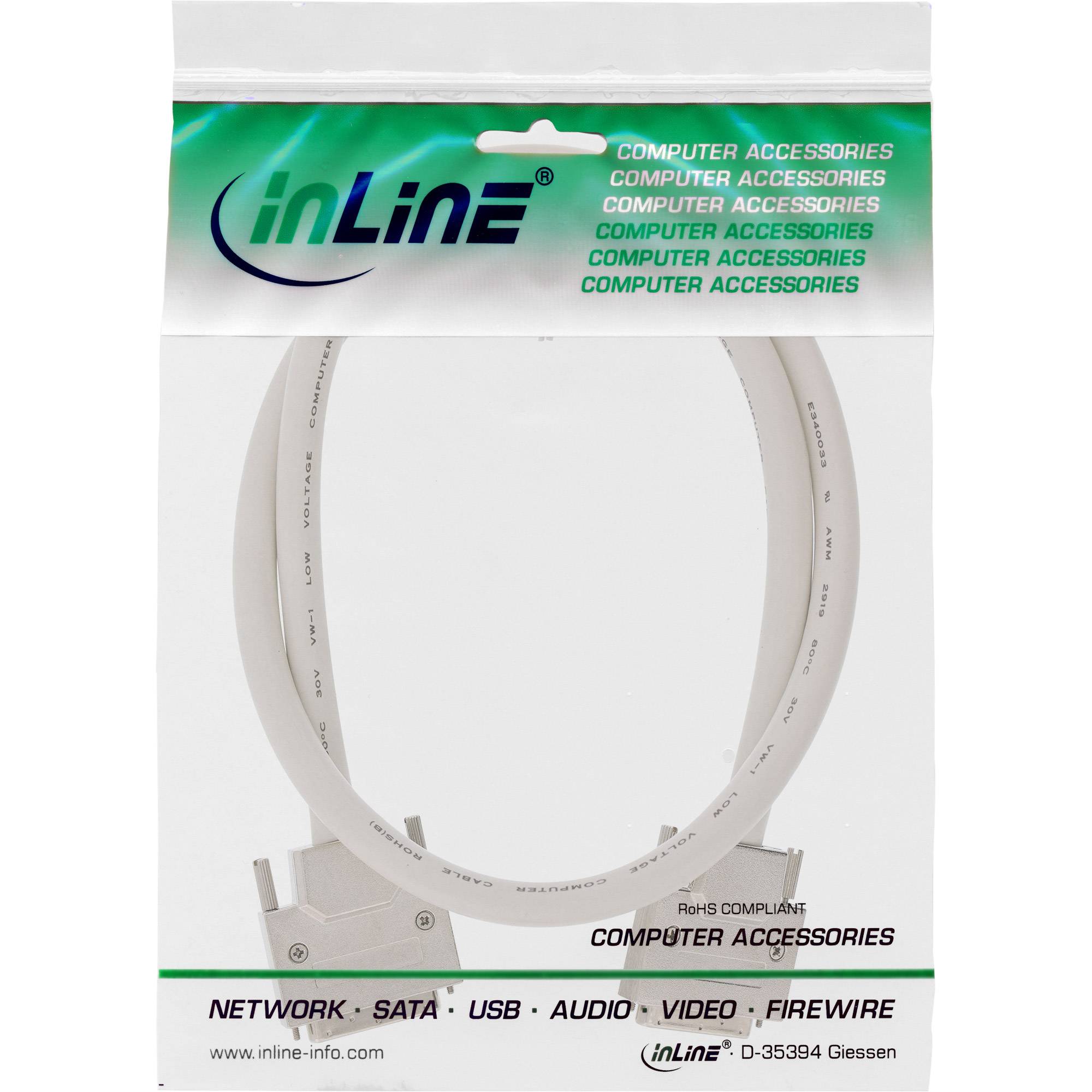 InLine® SCSI U320 Kabel, 68pol micro Centronics (VHD) Stecker / Stecker, 3m-1