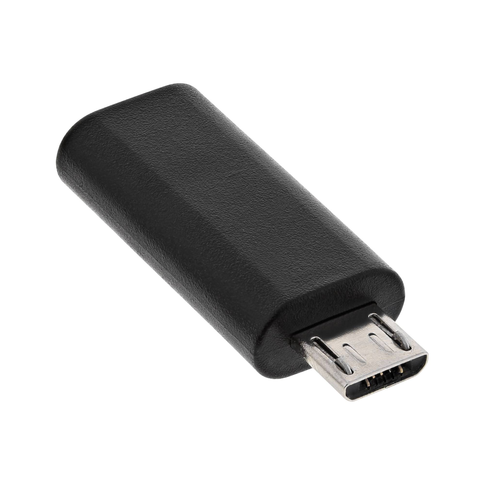 InLine® USB 2.0 Adapter, Micro-USB Stecker auf USB-C Buchse-1