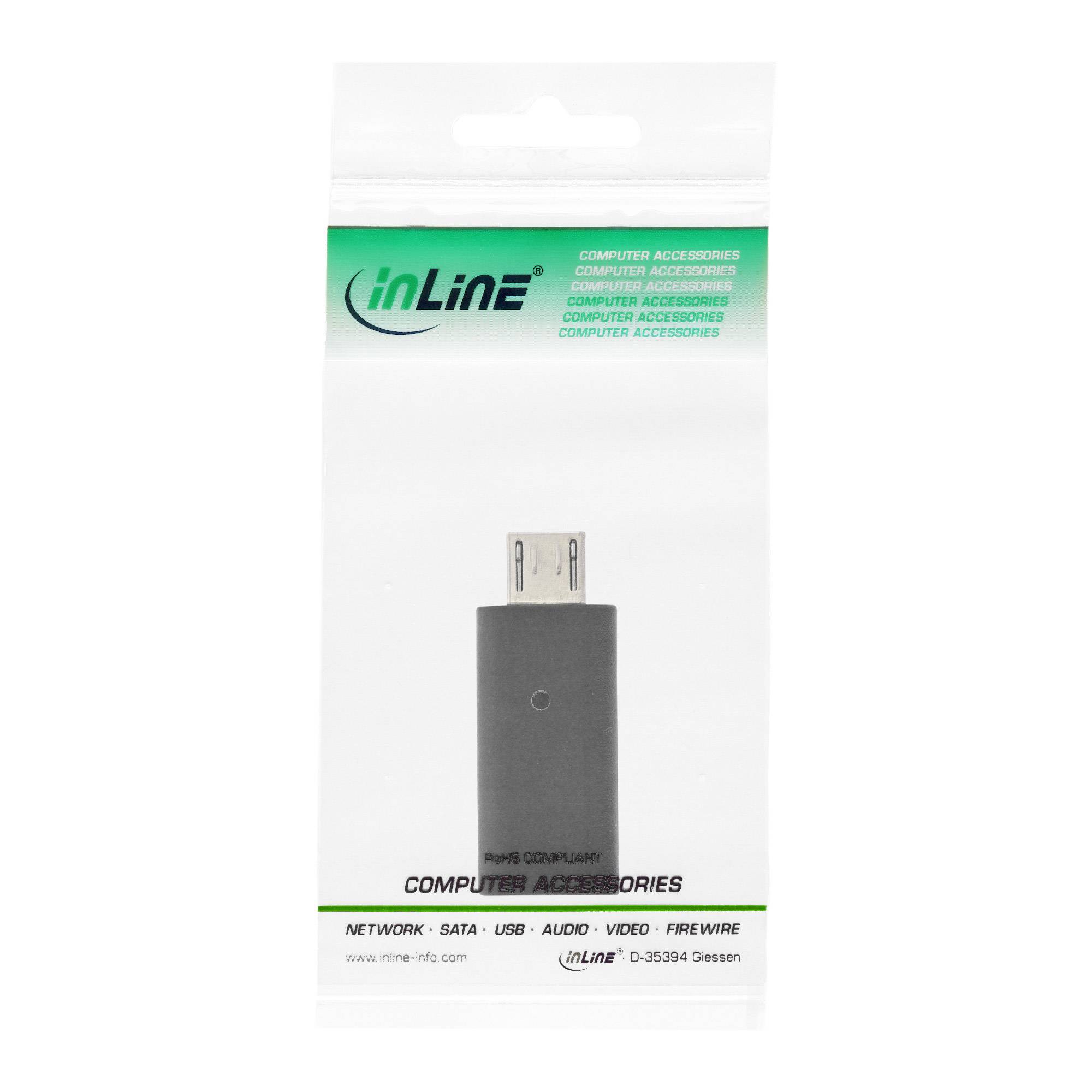 InLine® USB 2.0 Adapter, Micro-USB Stecker auf USB-C Buchse-2