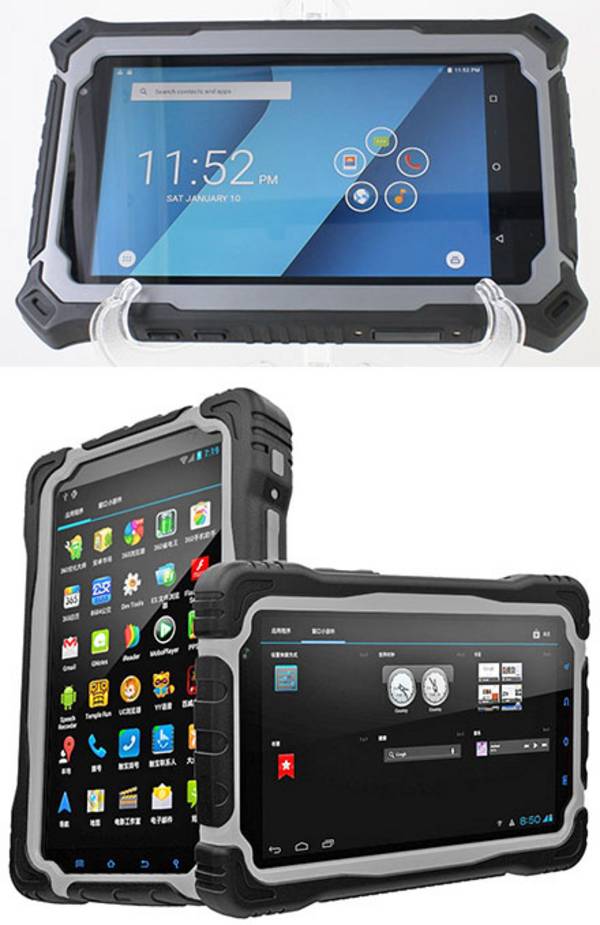 CTFPND-8C (7" Android TabletPC/PND, Wasserdicht IP67, Ruggedized, 1.5Ghz Quad CPU/4GB RAM, GPS/WLAN/BT/3G/4G, Andro