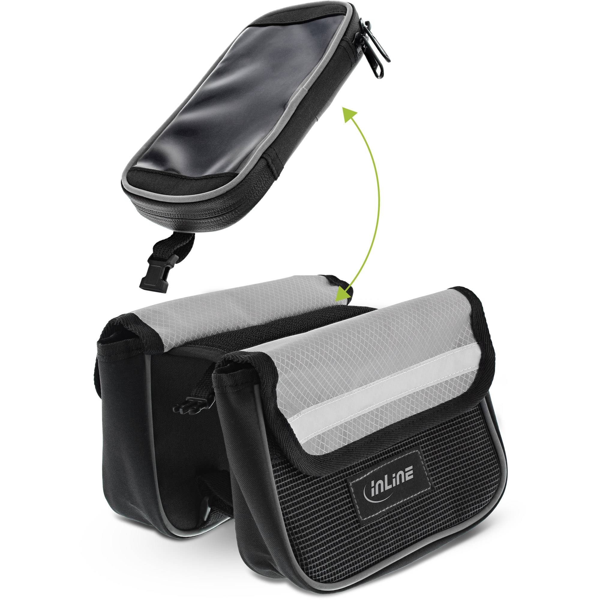 InLine® Sport Fahrradtasche Multi zur Montage auf den Rahmen, schwarz-1