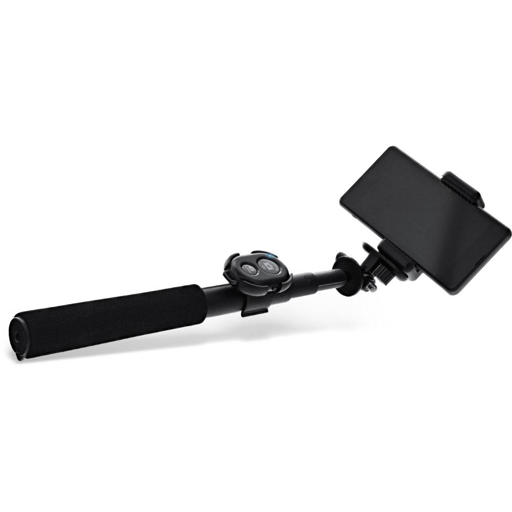 InLine® Selfie Stick / Mini Handy Stativ, Bluetooth Funkauslöser, Teleskop-0
