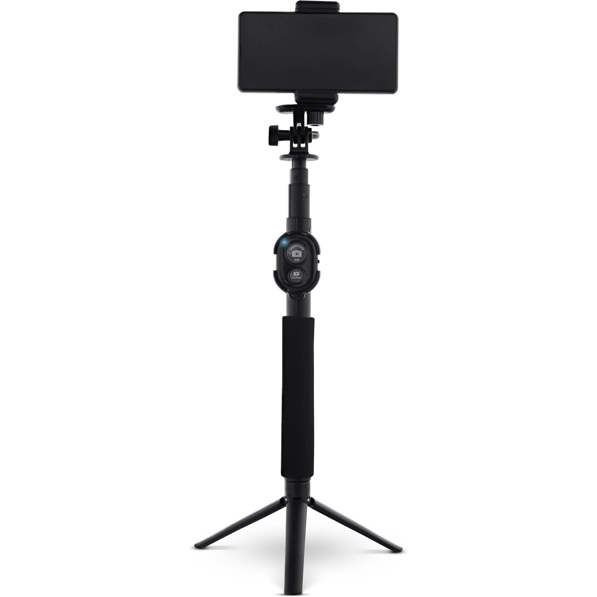 InLine® Selfie Stick / Mini Handy Stativ, Bluetooth Funkauslöser, Teleskop-1