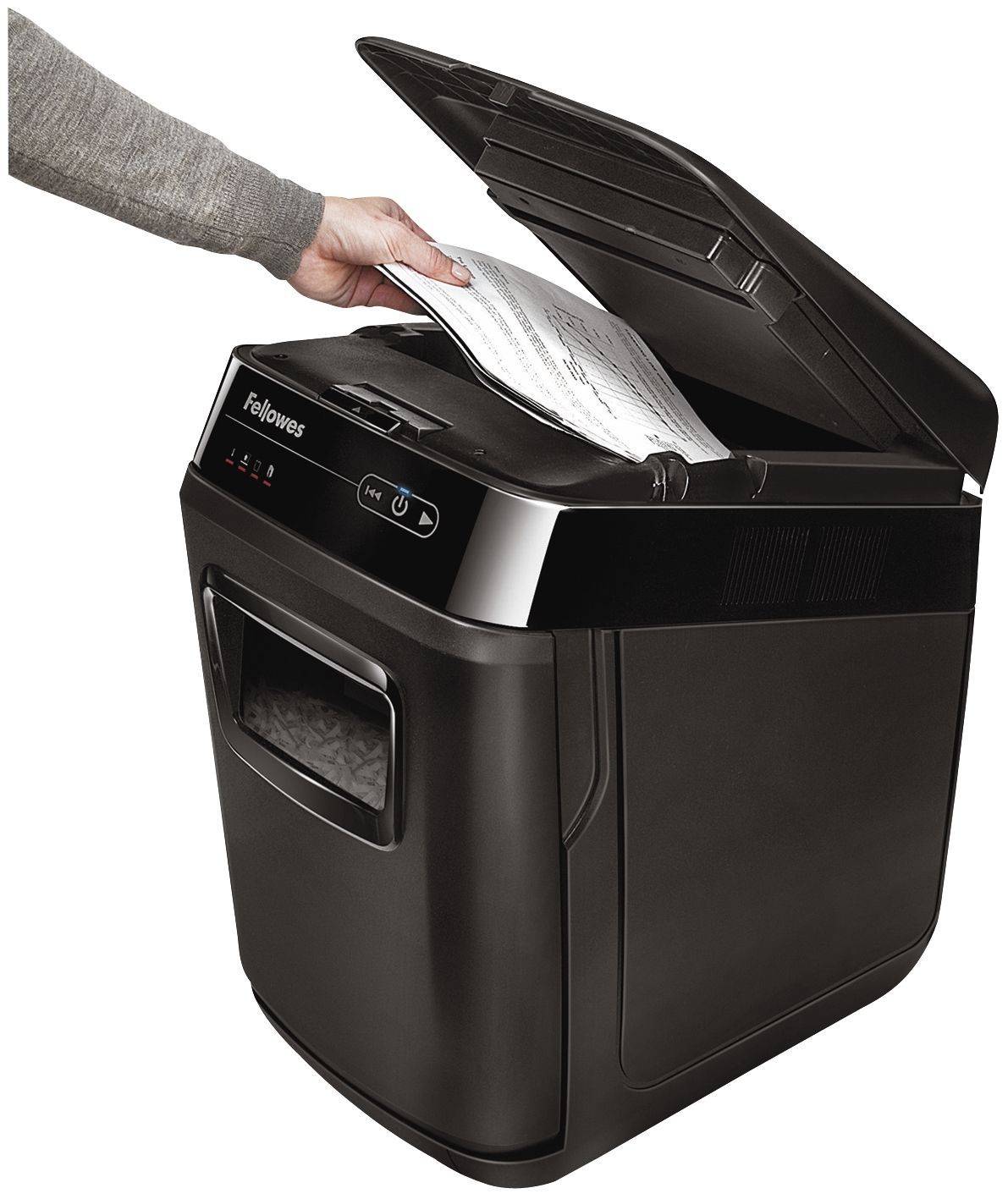 Fellowes Aktenvernichter AutoMax 200C 4653601 Partikelschnitt sw-0