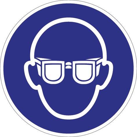 Gebotszeichen ASR A1.3/DIN EN ISO 7010, Folie, Augenschutz benutzen-0