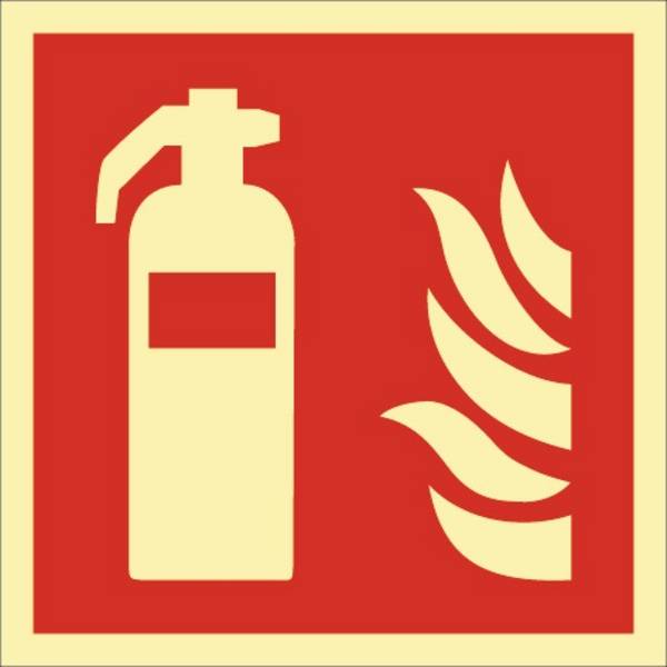 Brandschutzzeichen DIN EN ISO 7010 L148xB148mm Feuerlöscher Ku.