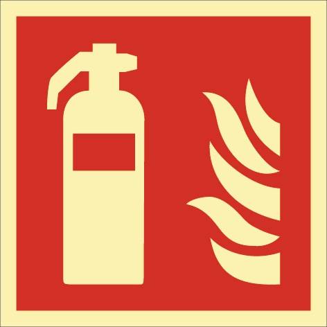 Brandschutzzeichen DIN EN ISO 7010 L148xB148mm Feuerlöscher Ku.-0