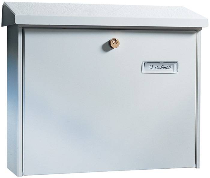 Briefkasten Ams.867 W H.320mm B.377mm T.115mm weiß STA DIN C4 BURG-WÄCHTER-0