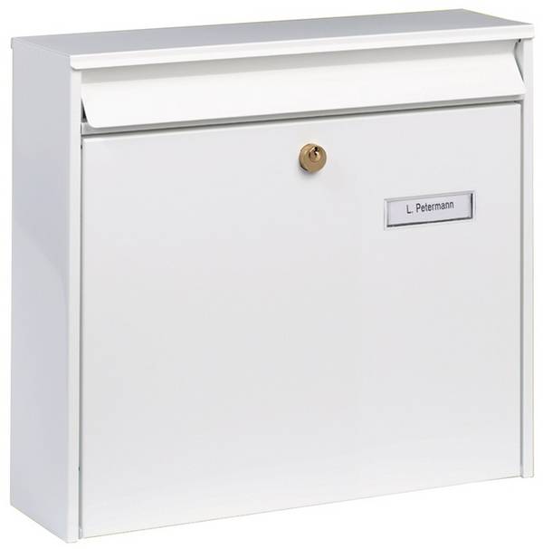 Briefkasten Potsdam 877 W H.322mm B.362mm T.100mm weiß STA DIN C4 BURG-WÄCHTER