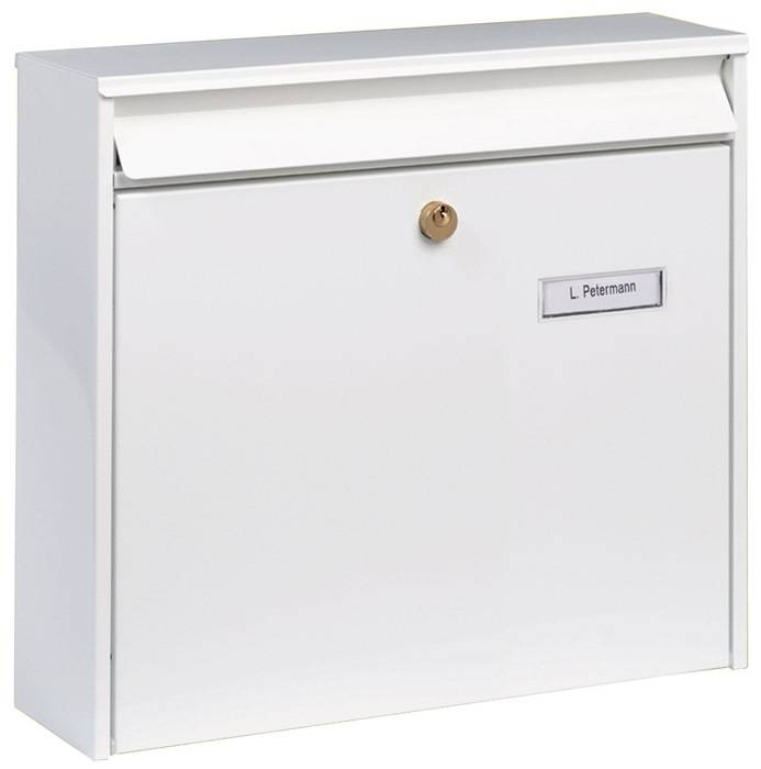 Briefkasten Potsdam 877 W H.322mm B.362mm T.100mm weiß STA DIN C4 BURG-WÄCHTER-0