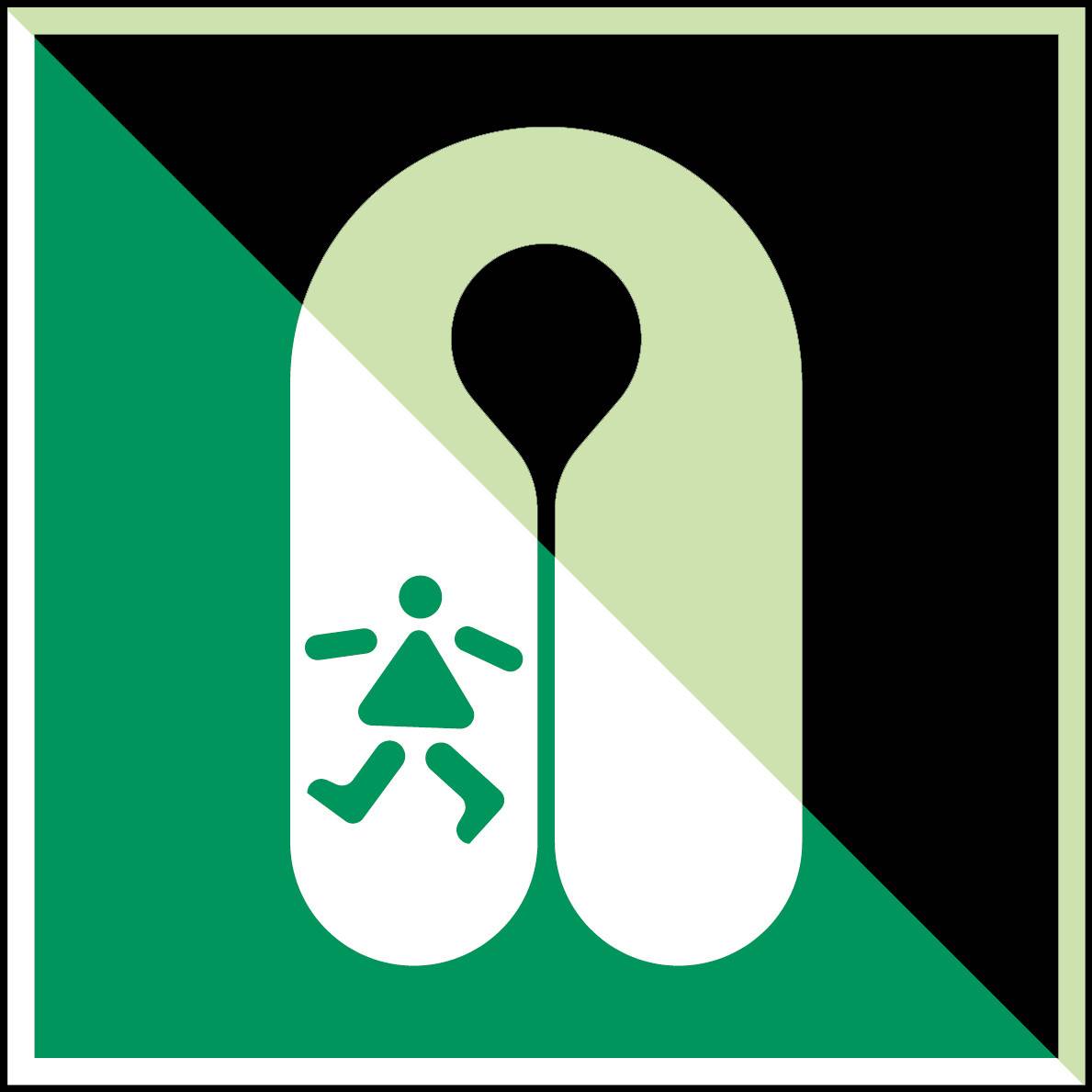 ISO 7010(EMEA) E045 Rettungsweste für Kinder; Polypropylen langnachleuchtend; 200 x 200 mm; 1 Schild-0