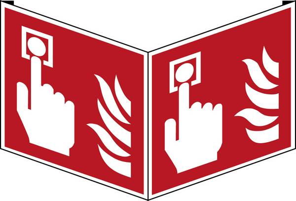ISO 7010(EMEA) F005 Brandmelder; Fahnenschild  151 x 151 mm; 1 Stück